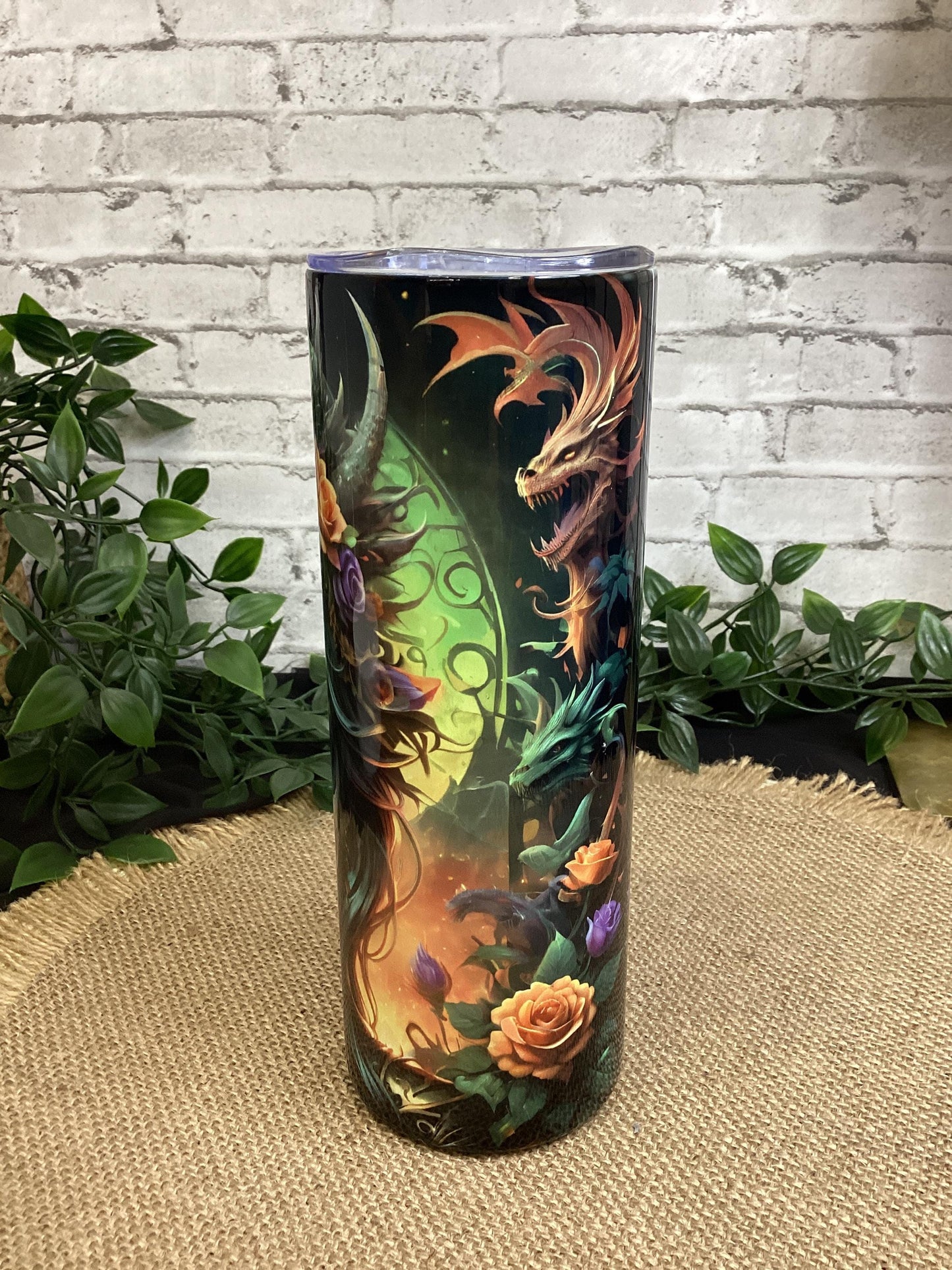 Mexican sugar skull tumbler 20 oz