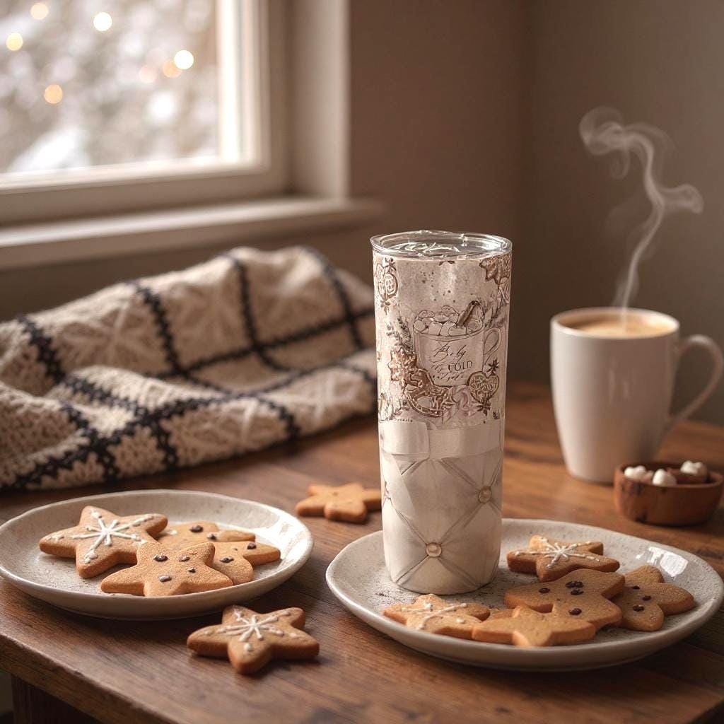 Baby It's Cold Outside Tumbler: Elegant Christmas 20oz Tumbler