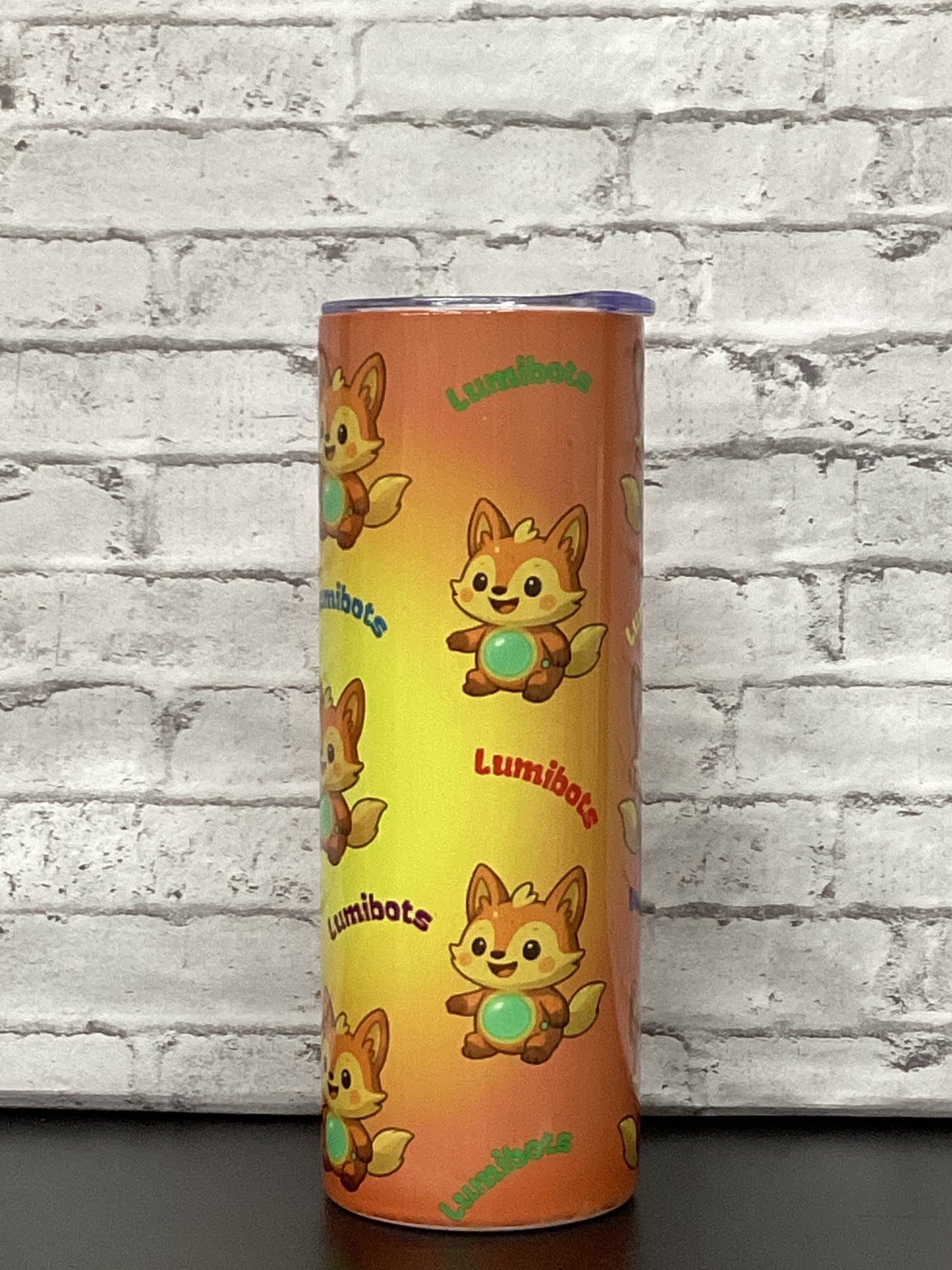 New Lumibots Cartoon Little Fox 20 oz Tumbler