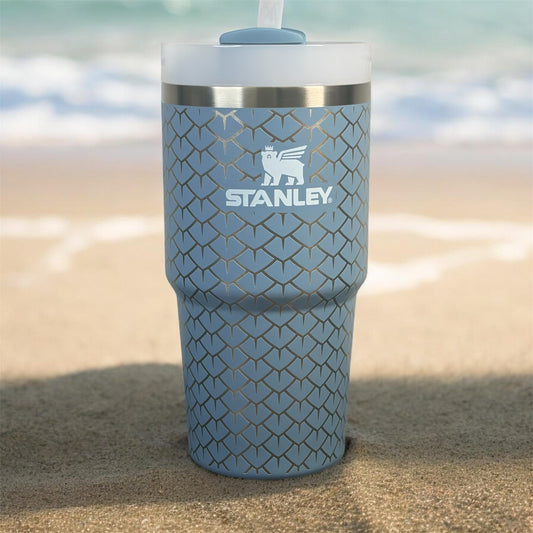 NEW Stanley 20 oz Stainless Steel H2.0 Flowstate Quencher Tumbler - Indigo