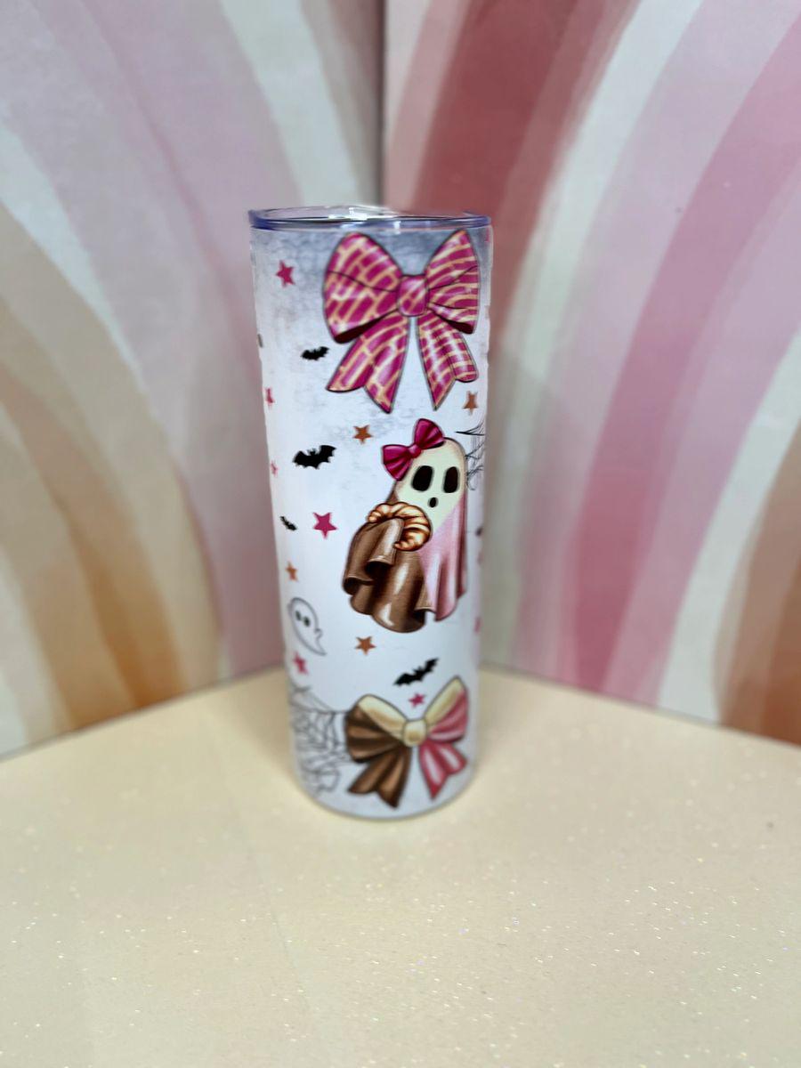 Spooky Conchas Coquette Bow Tumbler 20 oz