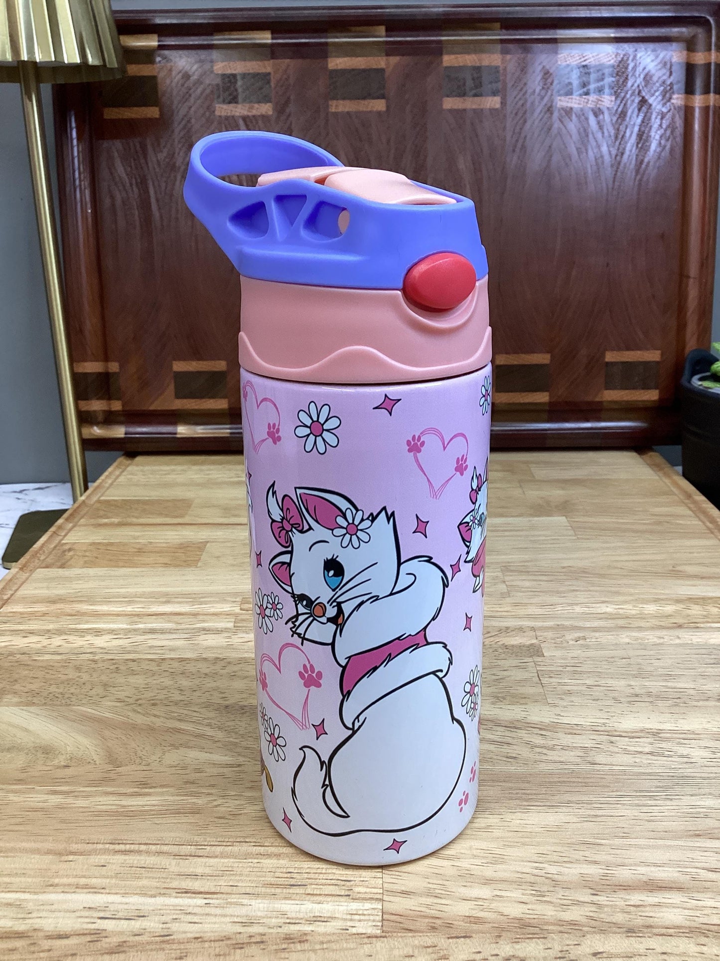 Sexy Marie 12oz Tumbler: Sweet Pink Cat Lover Gift