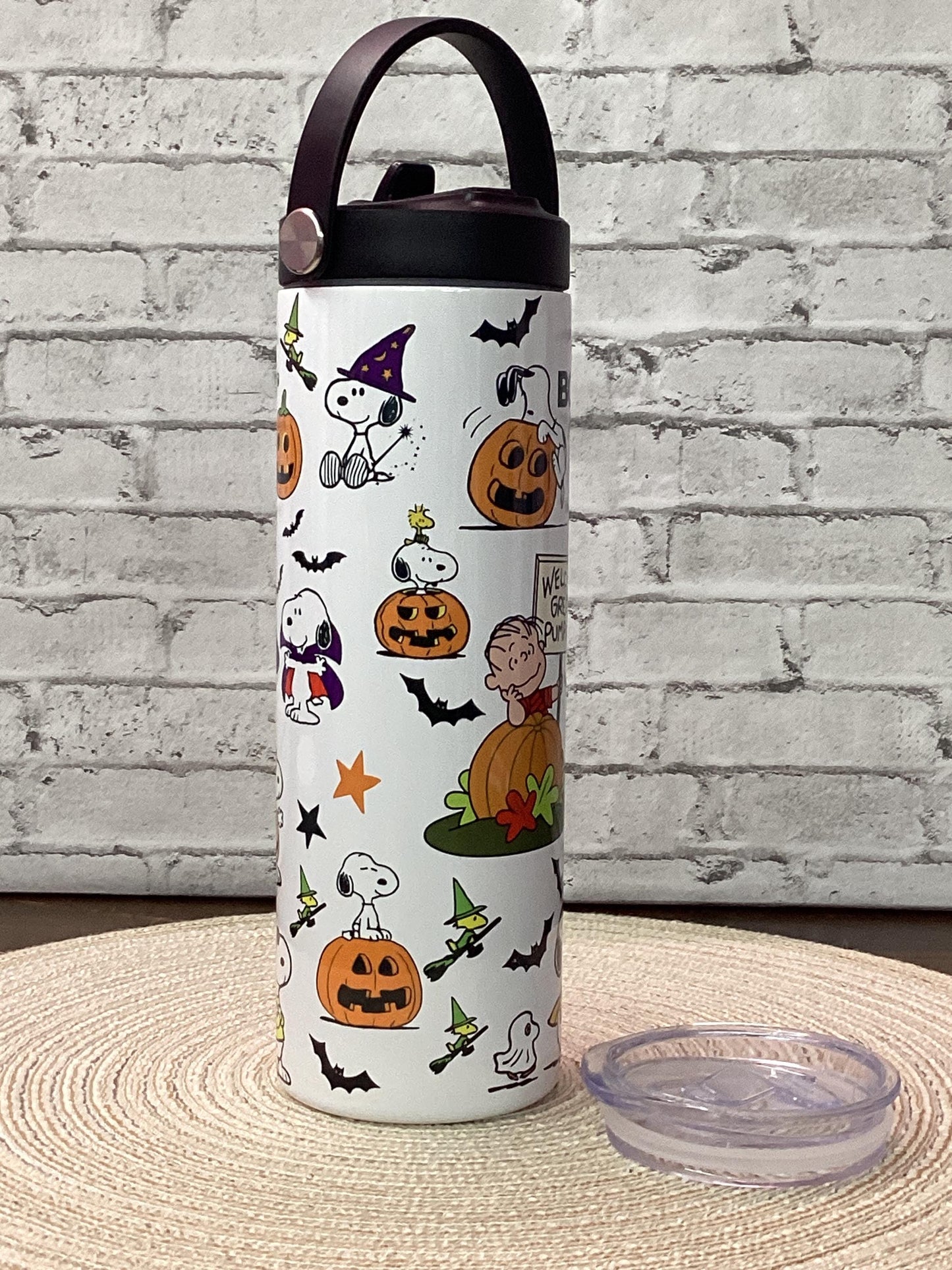 Snoopy Halloween 20oz Tumbler: Peanuts Stainless Steel Travel Mug