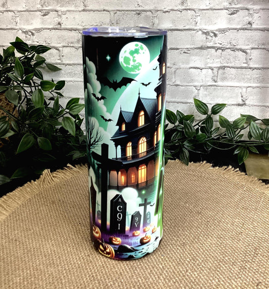 Spooky Spirit Halloween Tumbler: 20 oz Halloween Lovers Gift