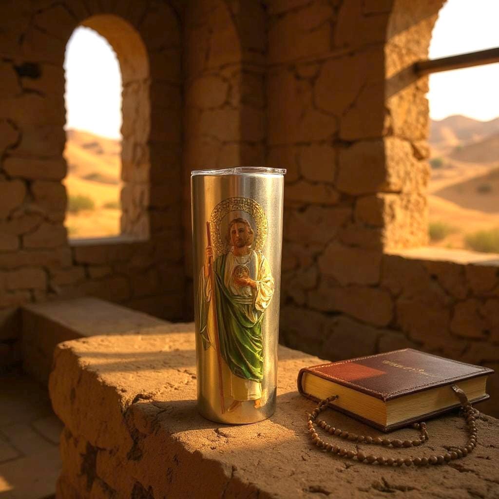 San Judas Tadeo 20oz Tumbler – Faith & Style On the Go