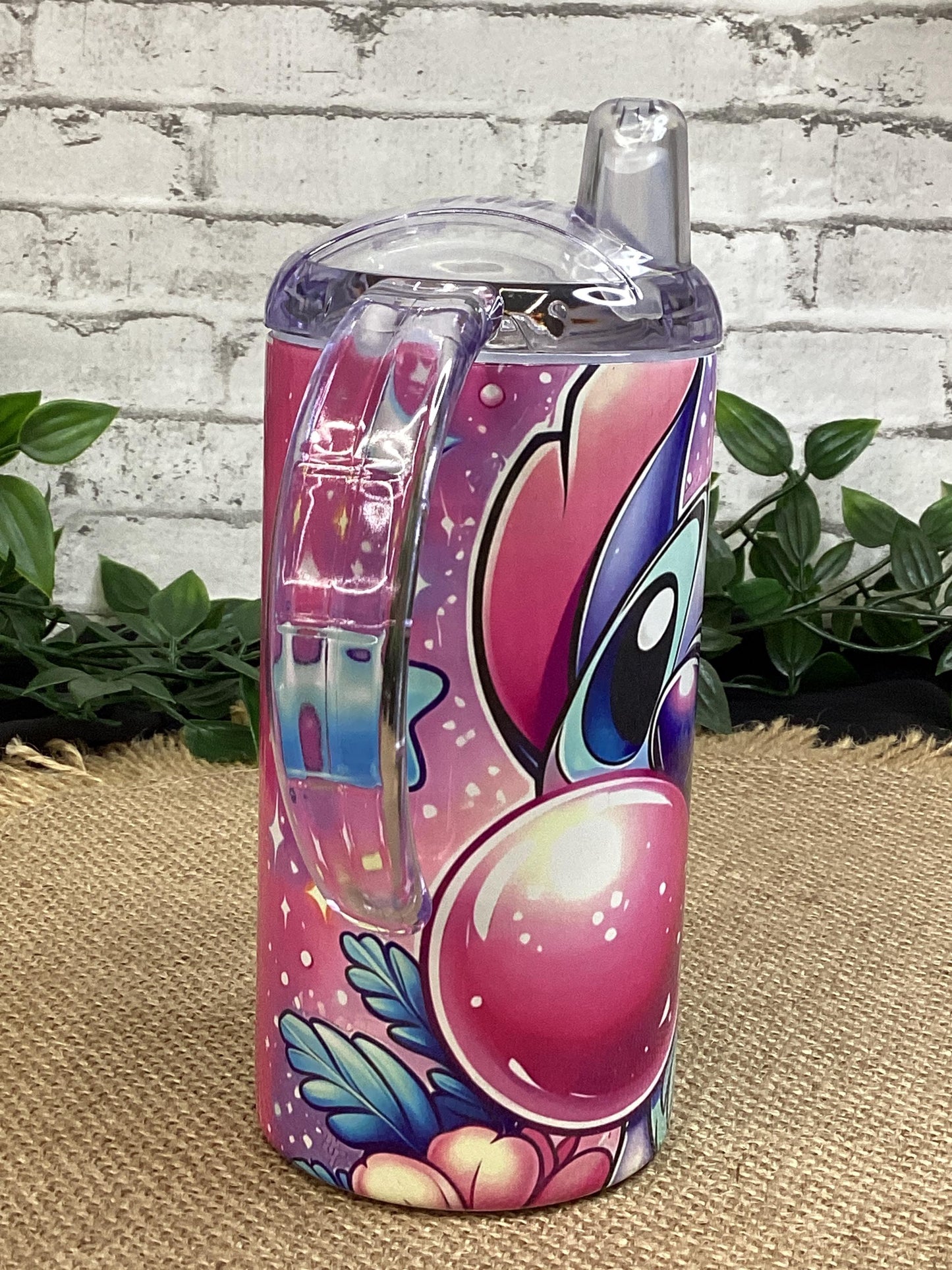 Cute Sippy Cup 12 oz, Colorful Tumbler Design, Kids Tumbler