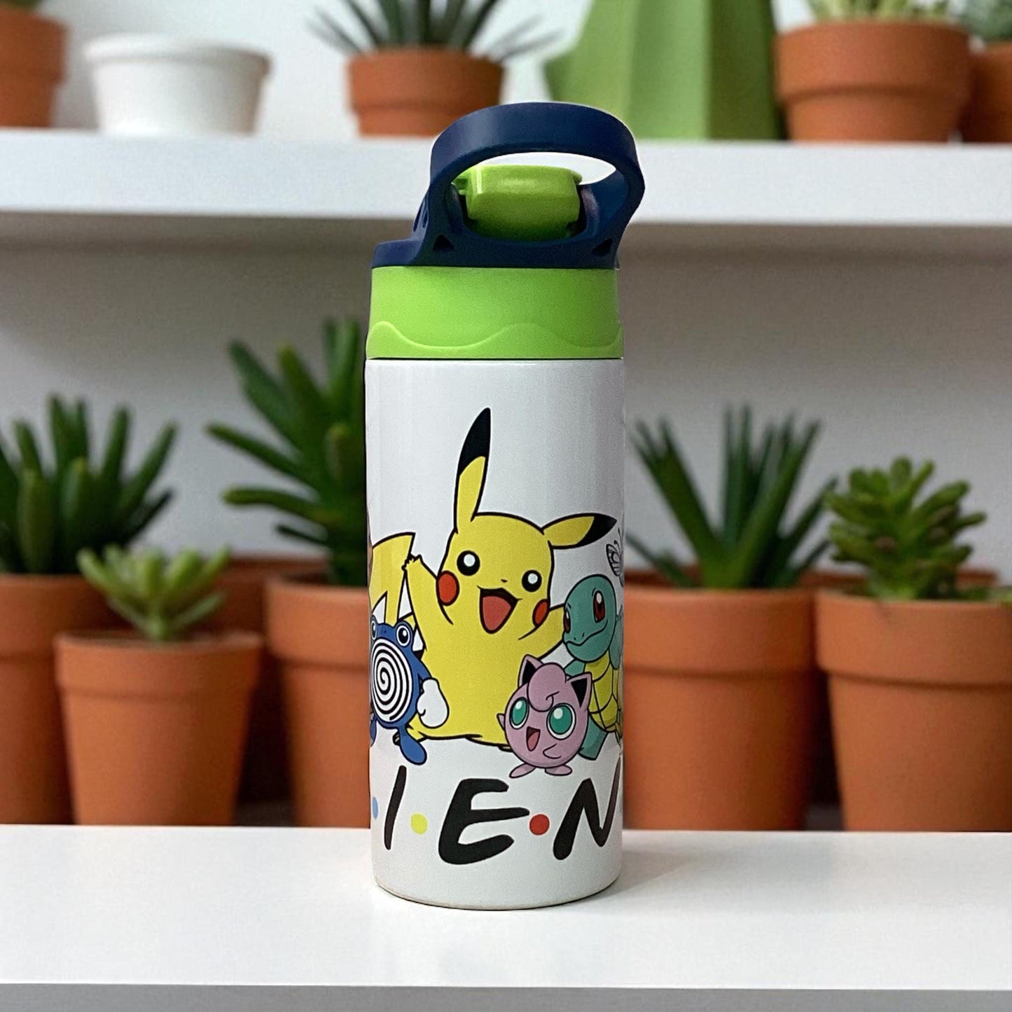 Cute 12oz kids tumbler - Back to School pikachu friends tumbler