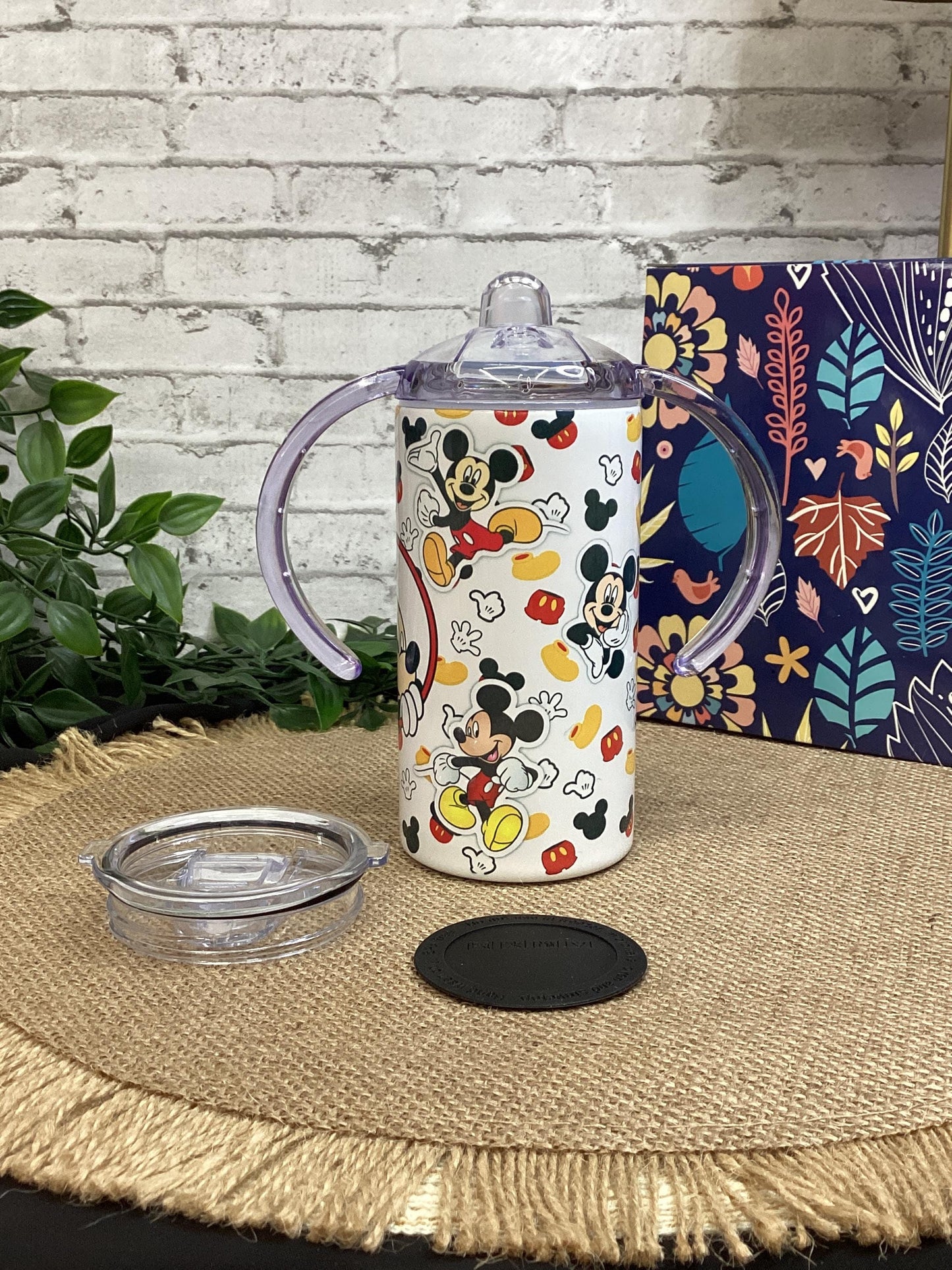 Cartoon Mouse Sippy Cup: Fun Kid Tumbler, 12 oz
