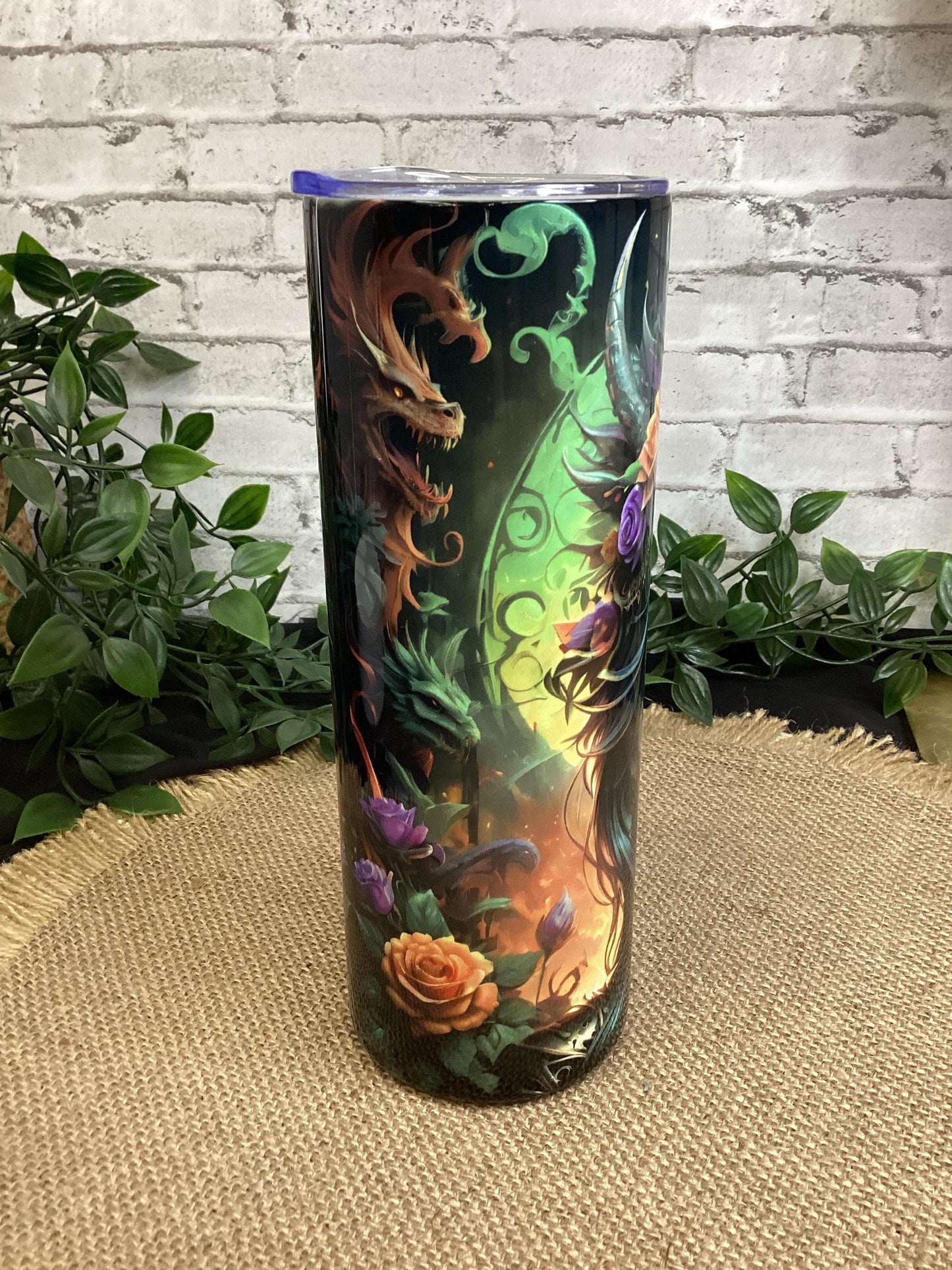 Mexican sugar skull tumbler 20 oz