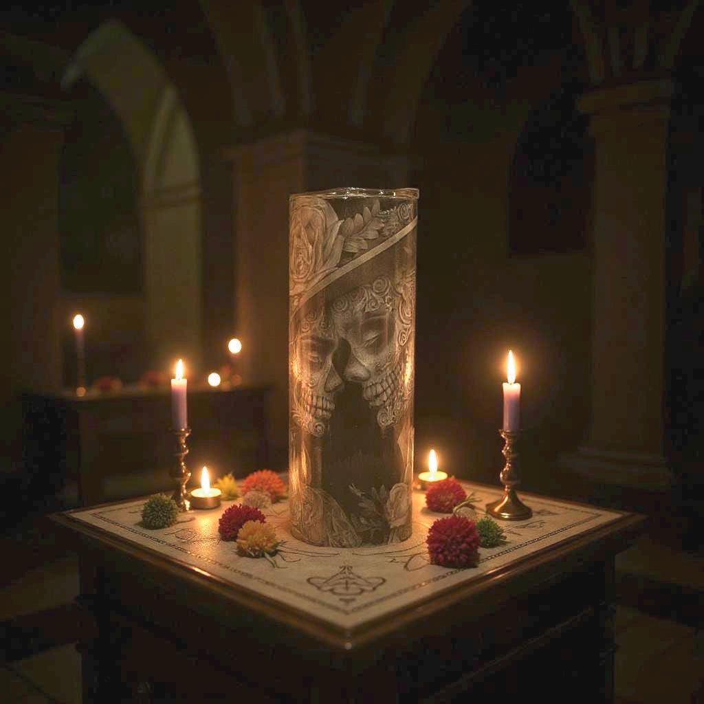 Dia de los Muertos Tumbler: 20 oz Skull Design