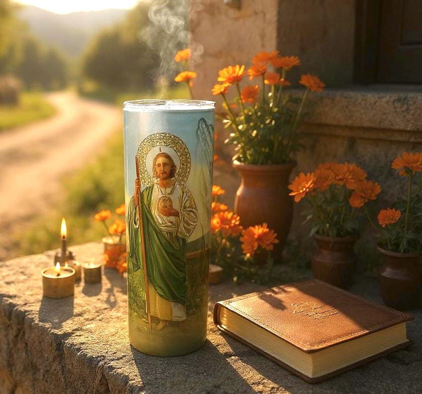 San Judas Tadeo 20oz Tumbler – Faith & Style On the Go