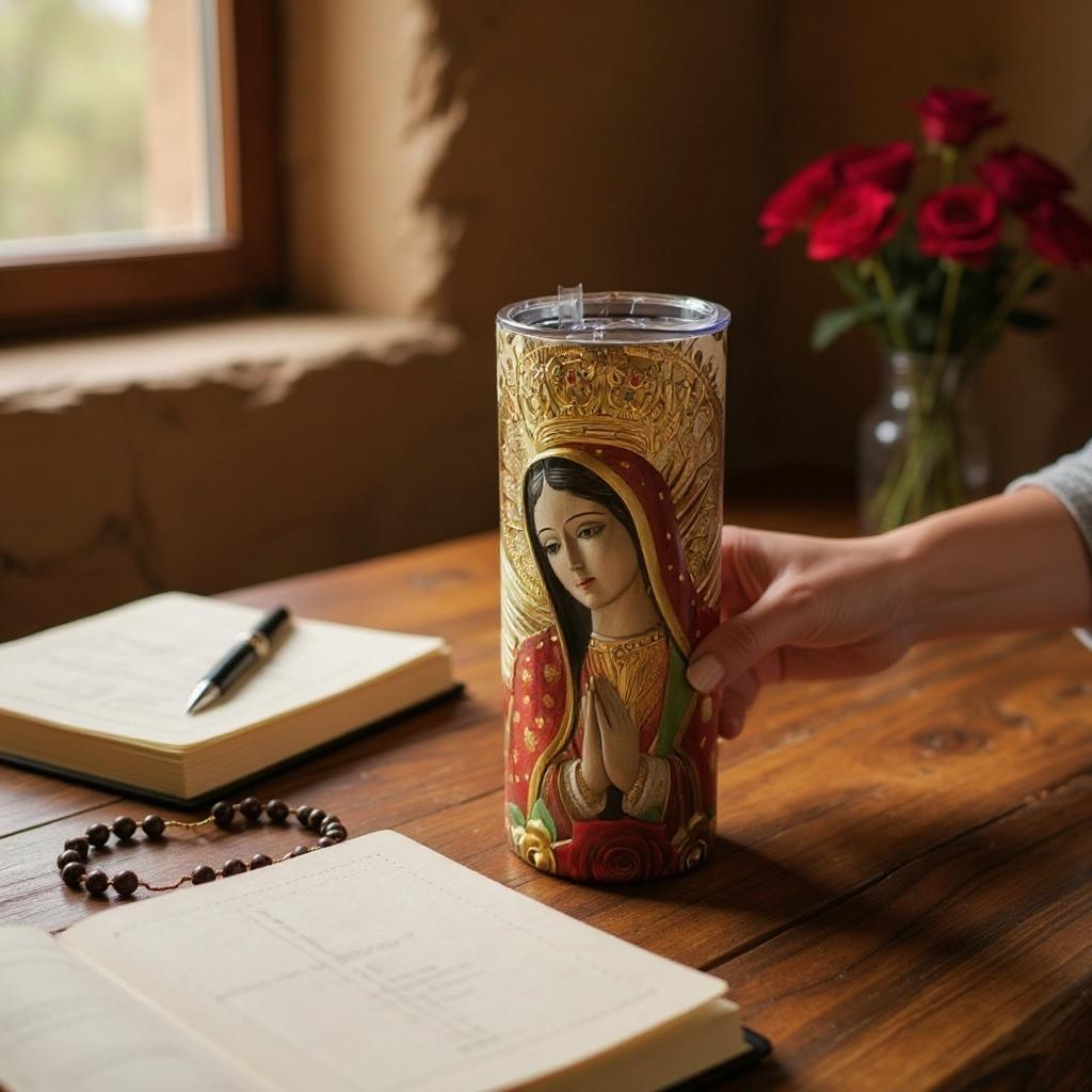 Virgen de Guadalupe Tumbler: Catholic Gift, 20 oz tumbler
