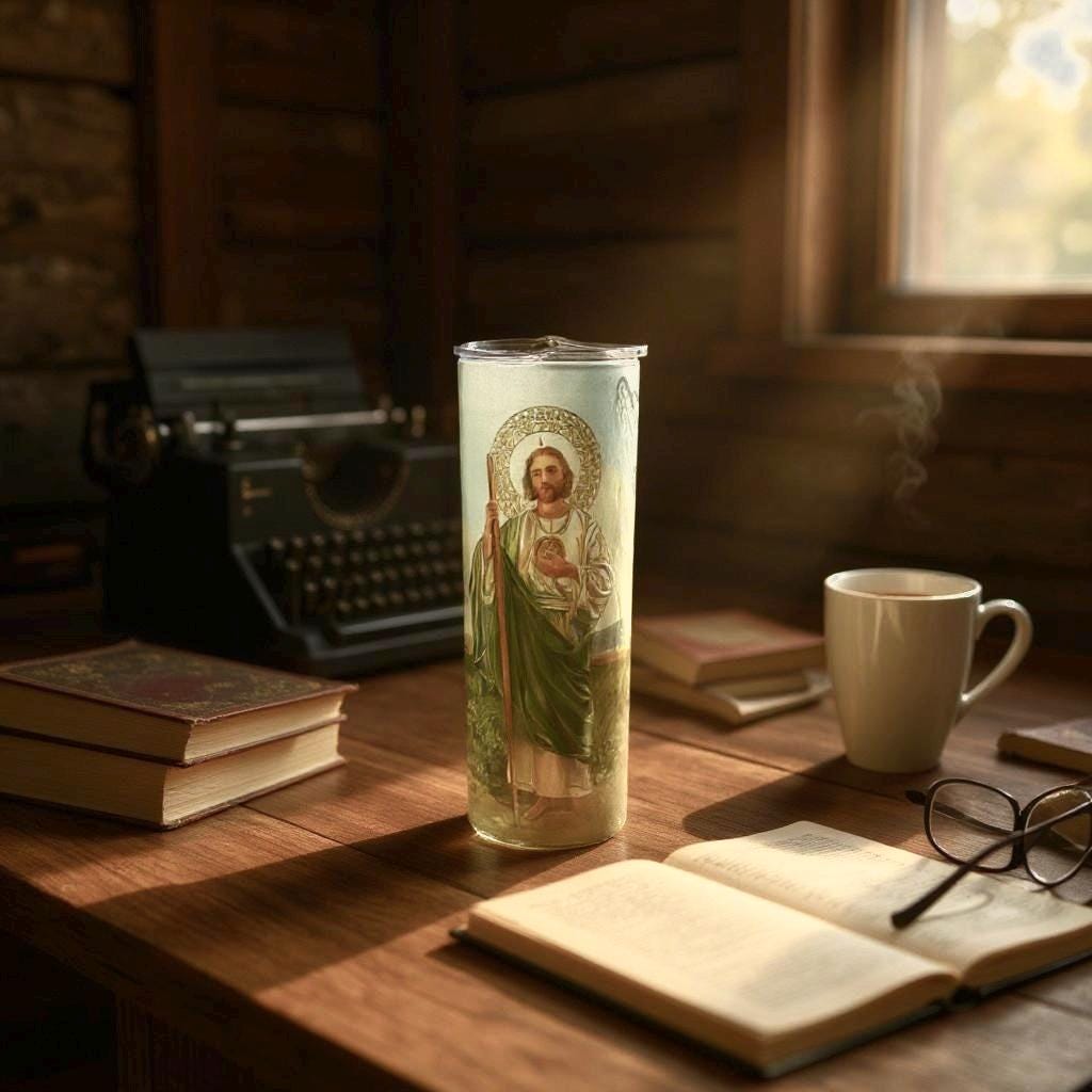 San Judas Tadeo 20oz Tumbler – Faith & Style On the Go