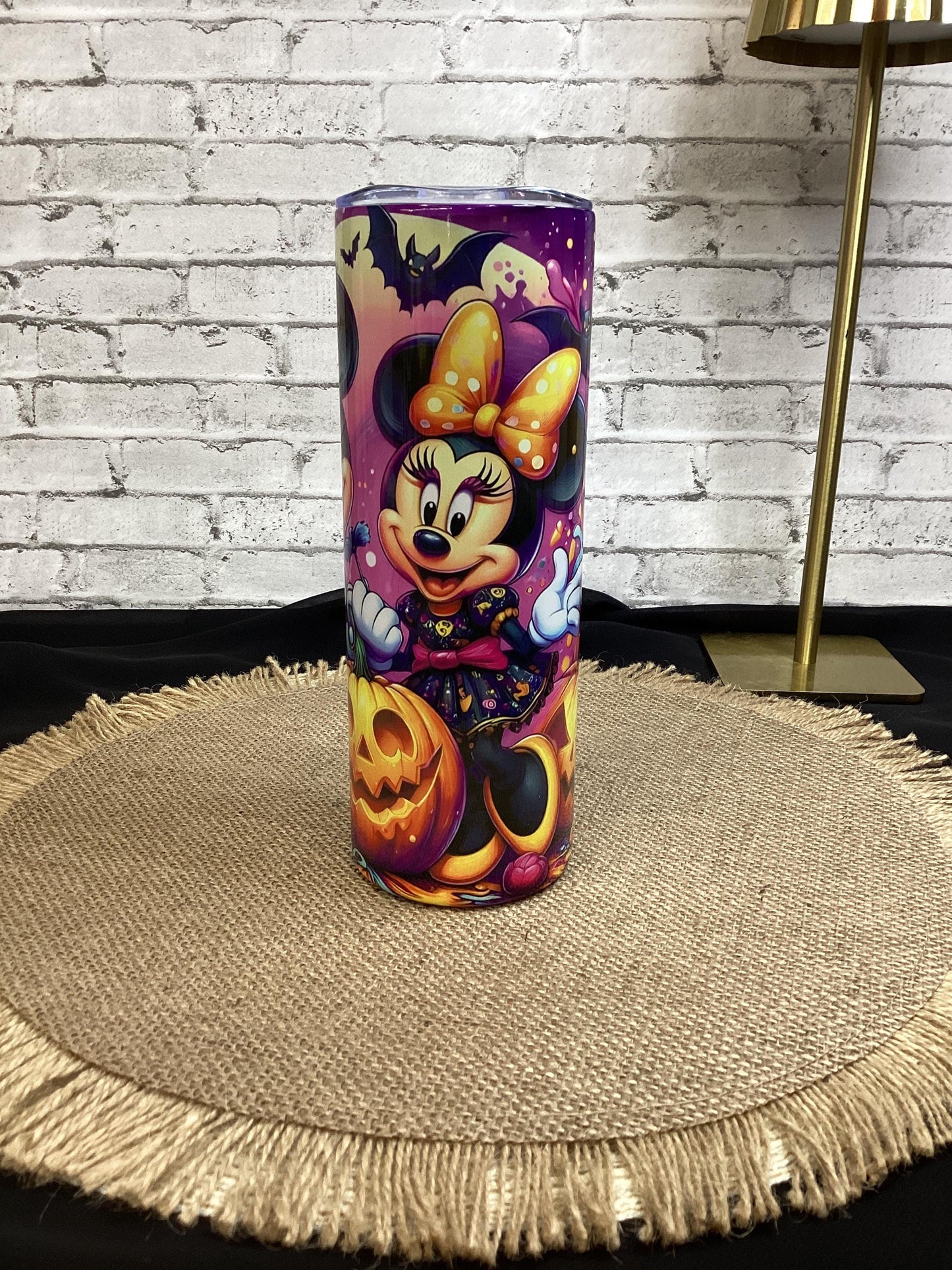 Mickey and Minnie Halloween 20 os Tumbler
