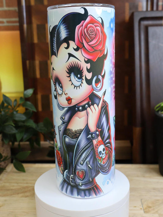 Cartoon doll  Rock and Roll 20 oz Tumbler
