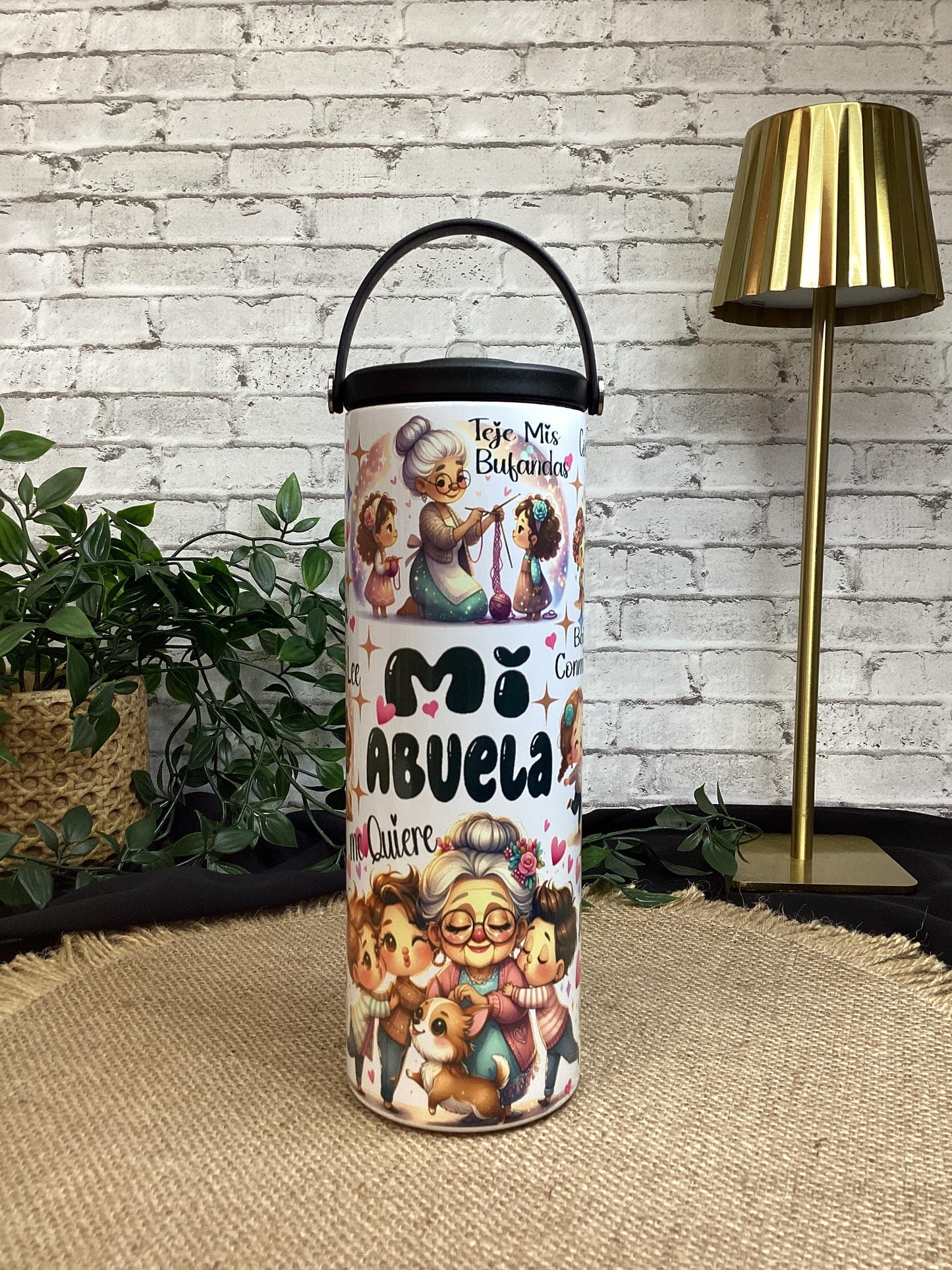 Mi Abuela 20 oz Tumbler – The Perfect Gift for Grandma, Hermoso Tumbler para la abuelita de 20 oz