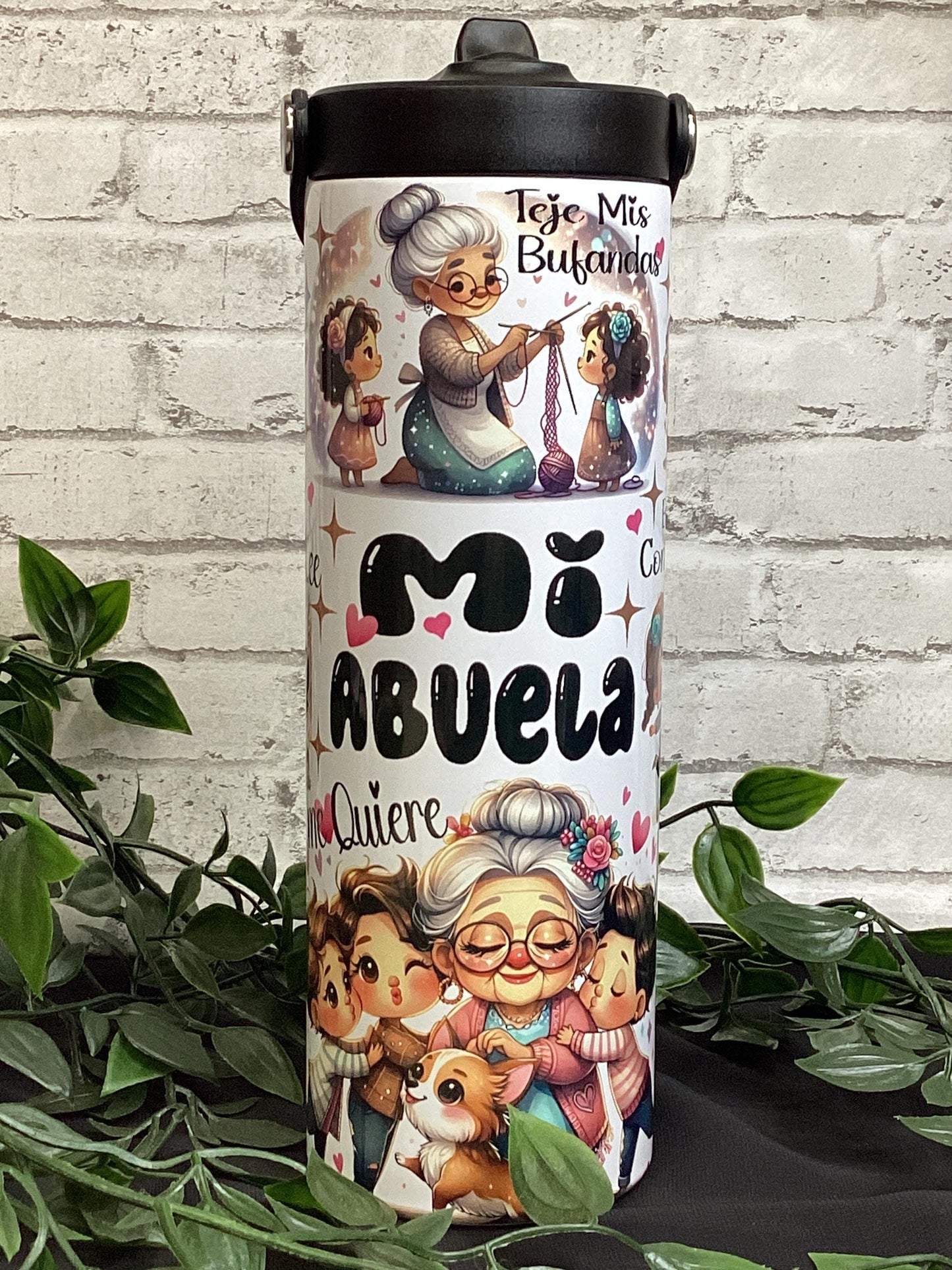 Mi Abuela 20 oz Tumbler – The Perfect Gift for Grandma, Hermoso Tumbler para la abuelita de 20 oz