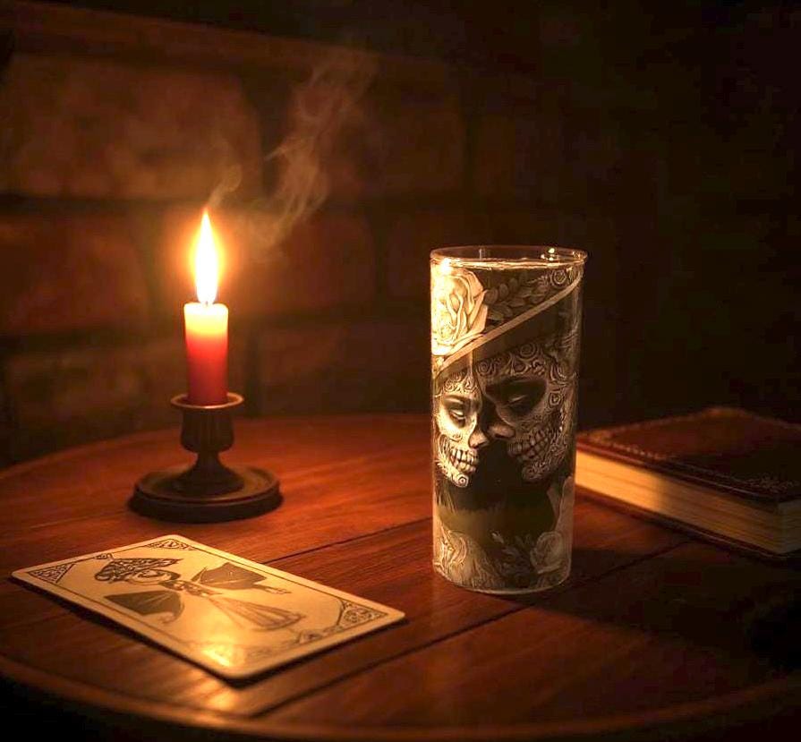Dia de los Muertos Tumbler: 20 oz Skull Design