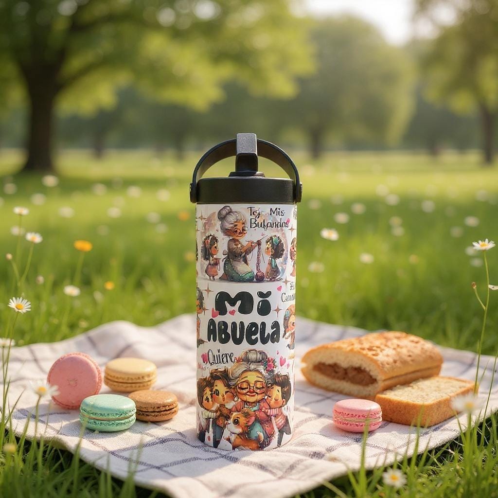 Mi Abuela 20 oz Tumbler – The Perfect Gift for Grandma, Hermoso Tumbler para la abuelita de 20 oz