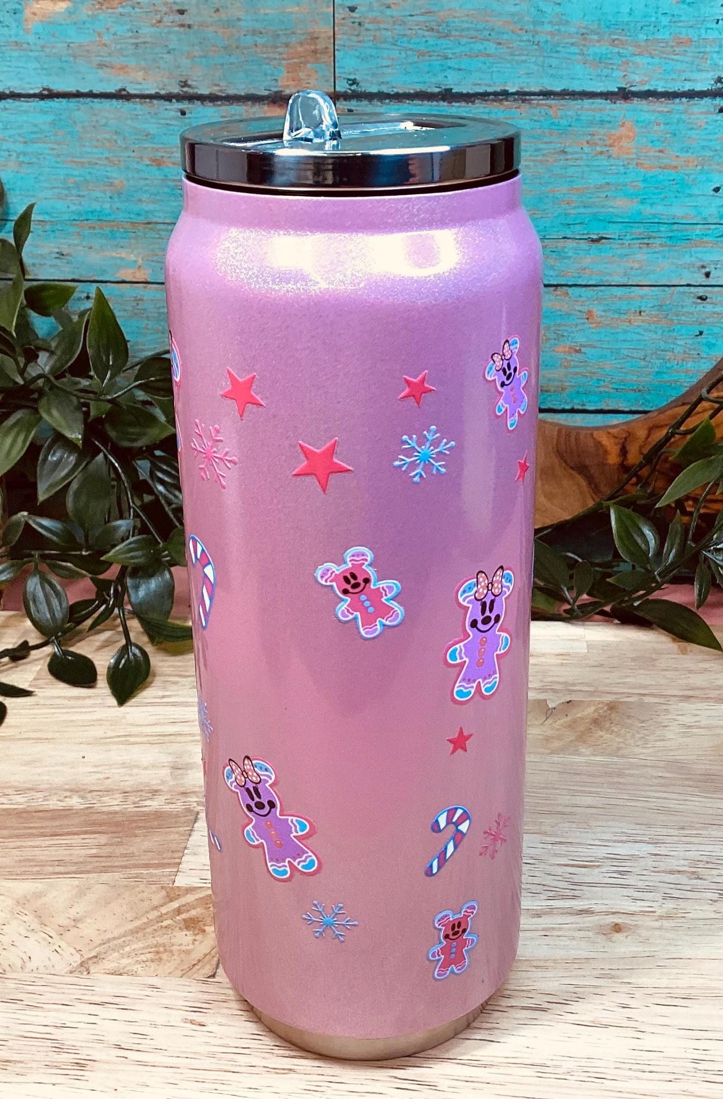 Pink Hello Kitty Glitter Tumbler Can 17 oz, Stainless Steel Tumbler