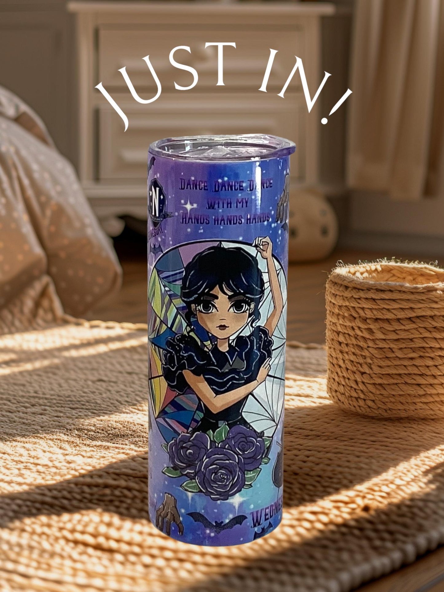 Wednesday Tumbler: Gothic Character Stainless Steel 20 oz