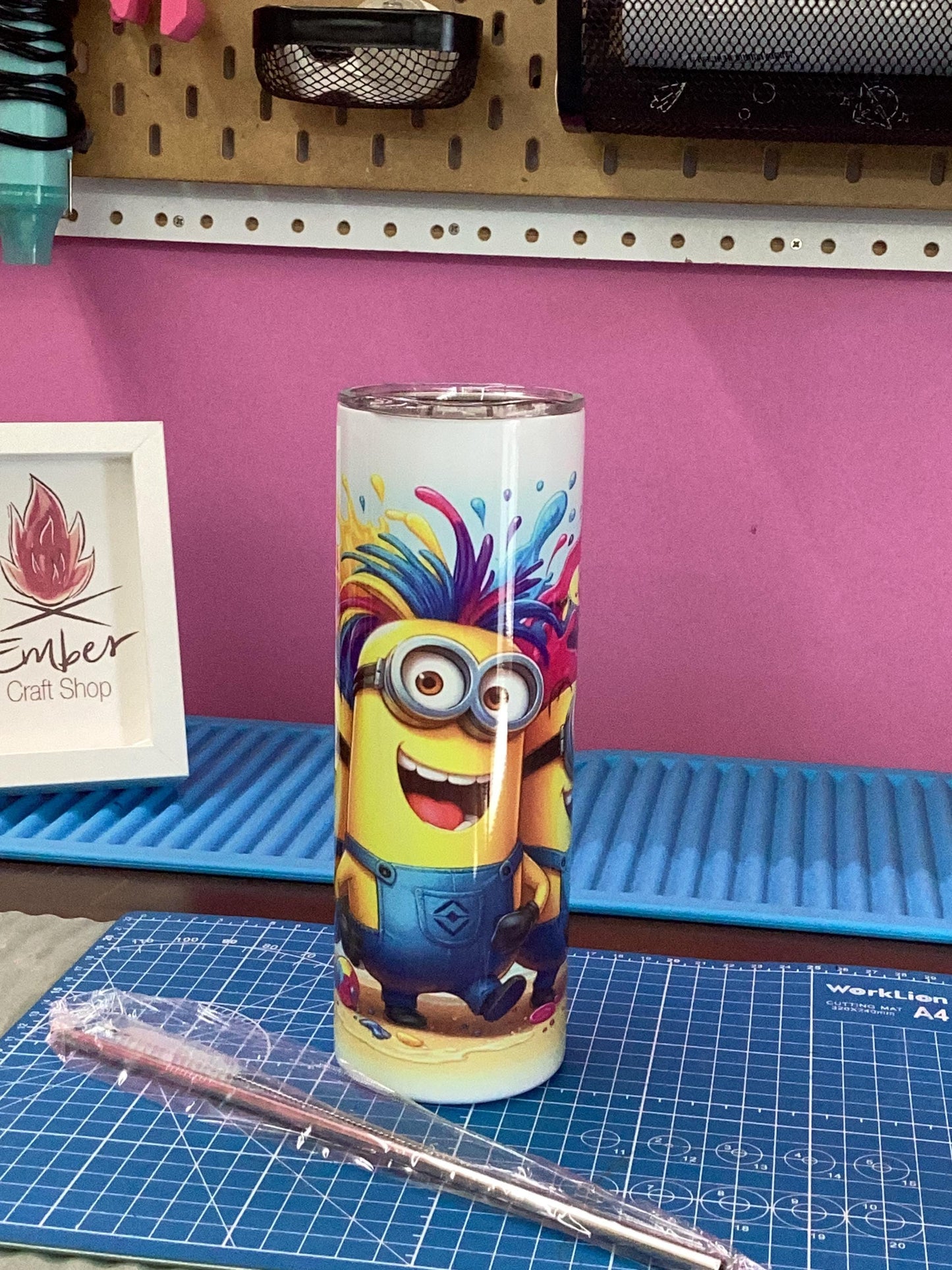 Fun colorful Minions Tumbler 20 oz