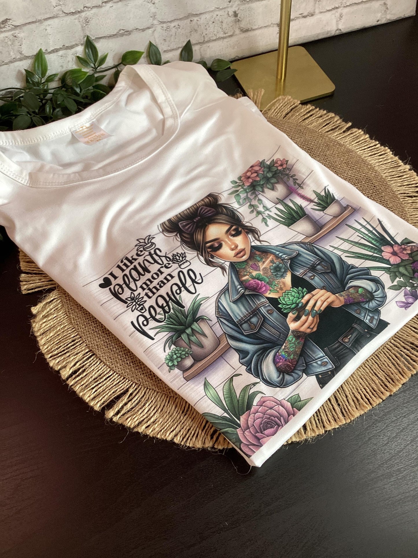 I Like Plants More Than People T-Shirt: Botanical Lover Tee