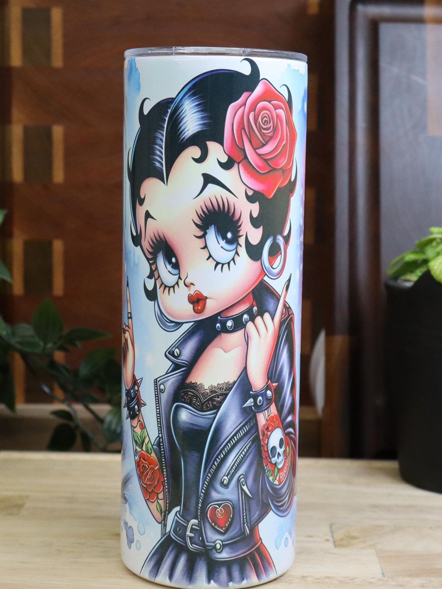 Cartoon doll  Rock and Roll 20 oz Tumbler