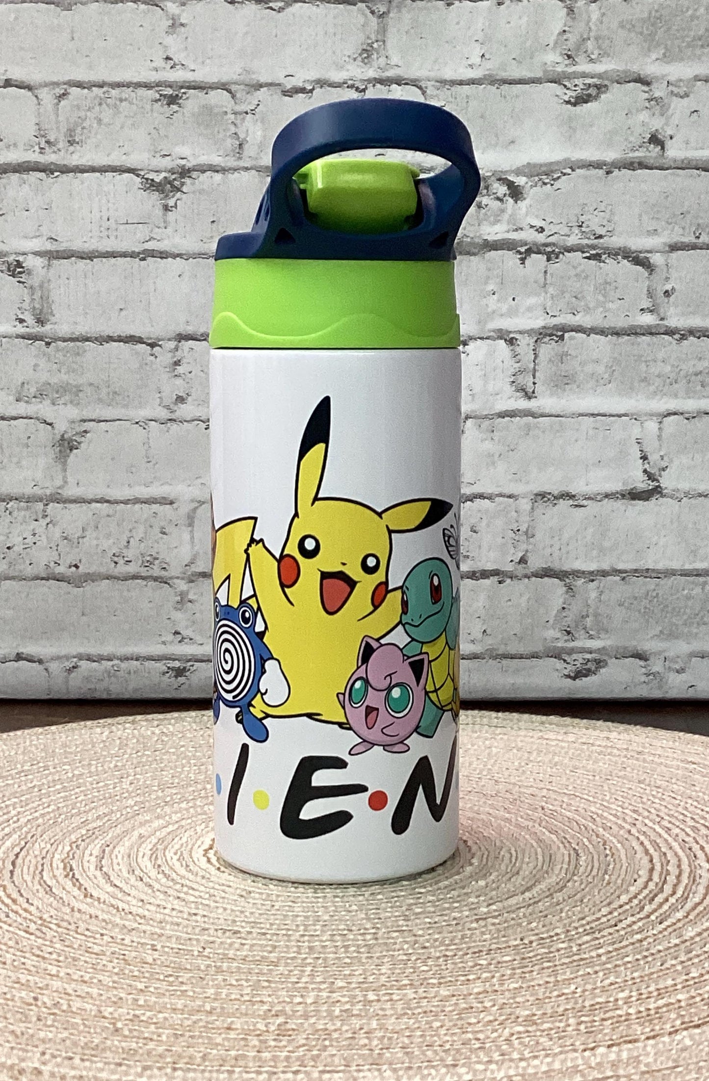 Cute 12oz kids tumbler - Back to School pikachu friends tumbler