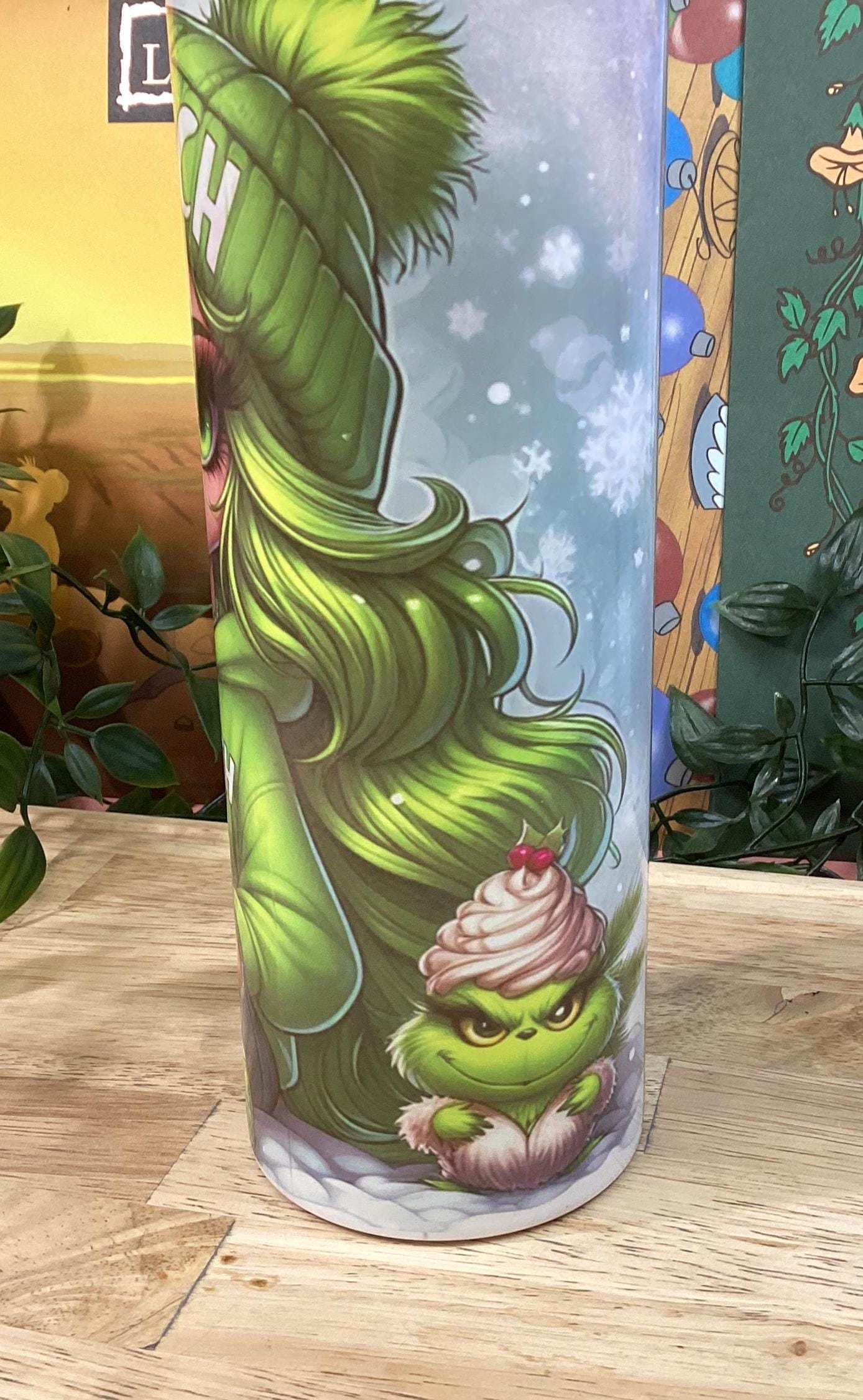 Grinch Mom 20 oz Tumbler: Coffee Lover Gift