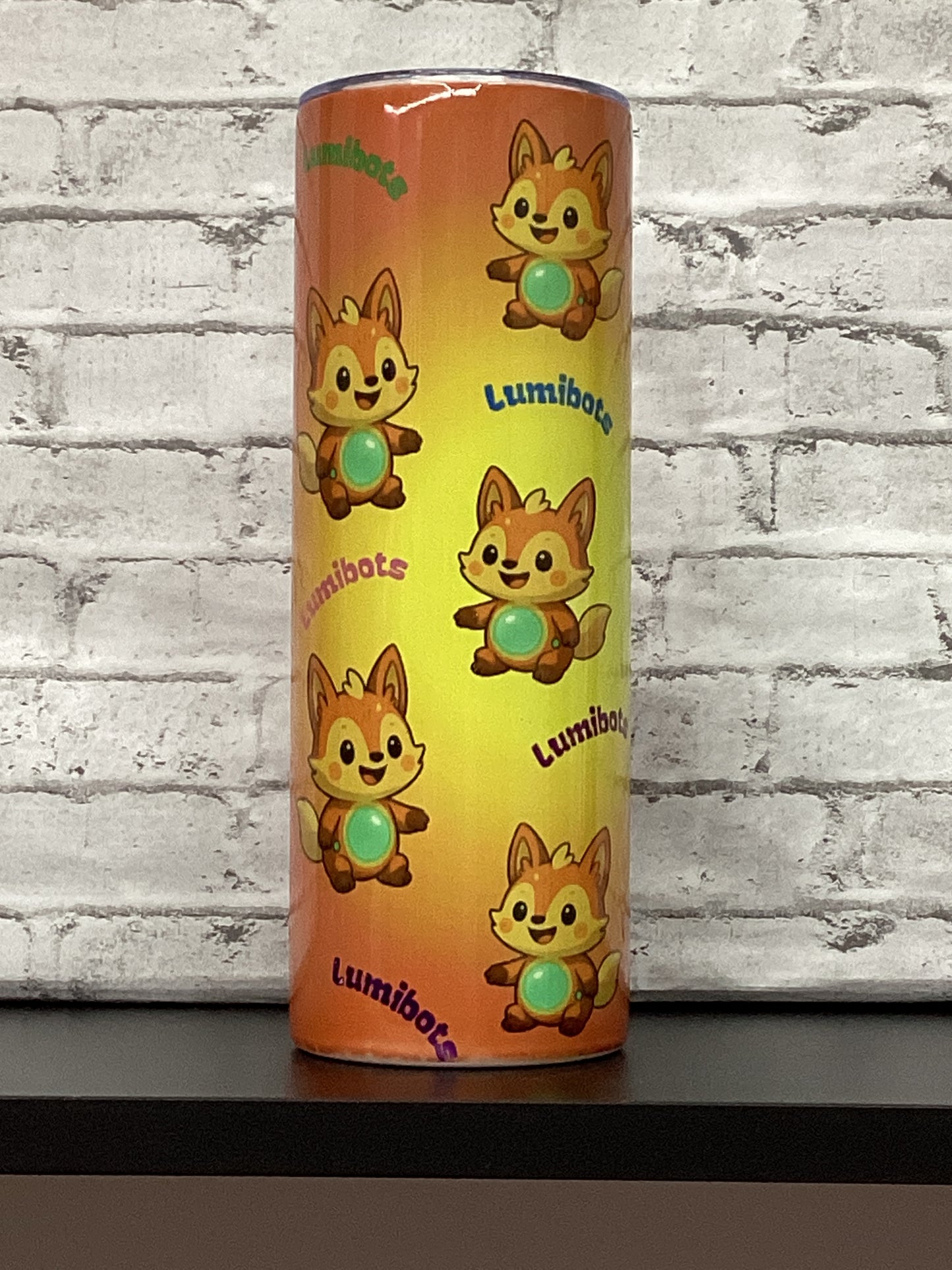 New Lumibots Cartoon Little Fox 20 oz Tumbler