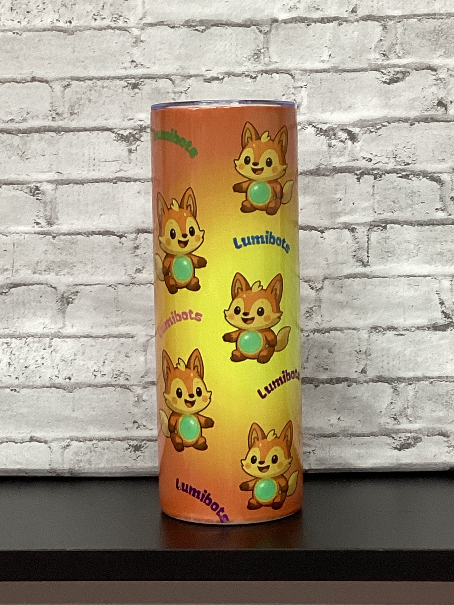 New Lumibots Cartoon Little Fox 20 oz Tumbler