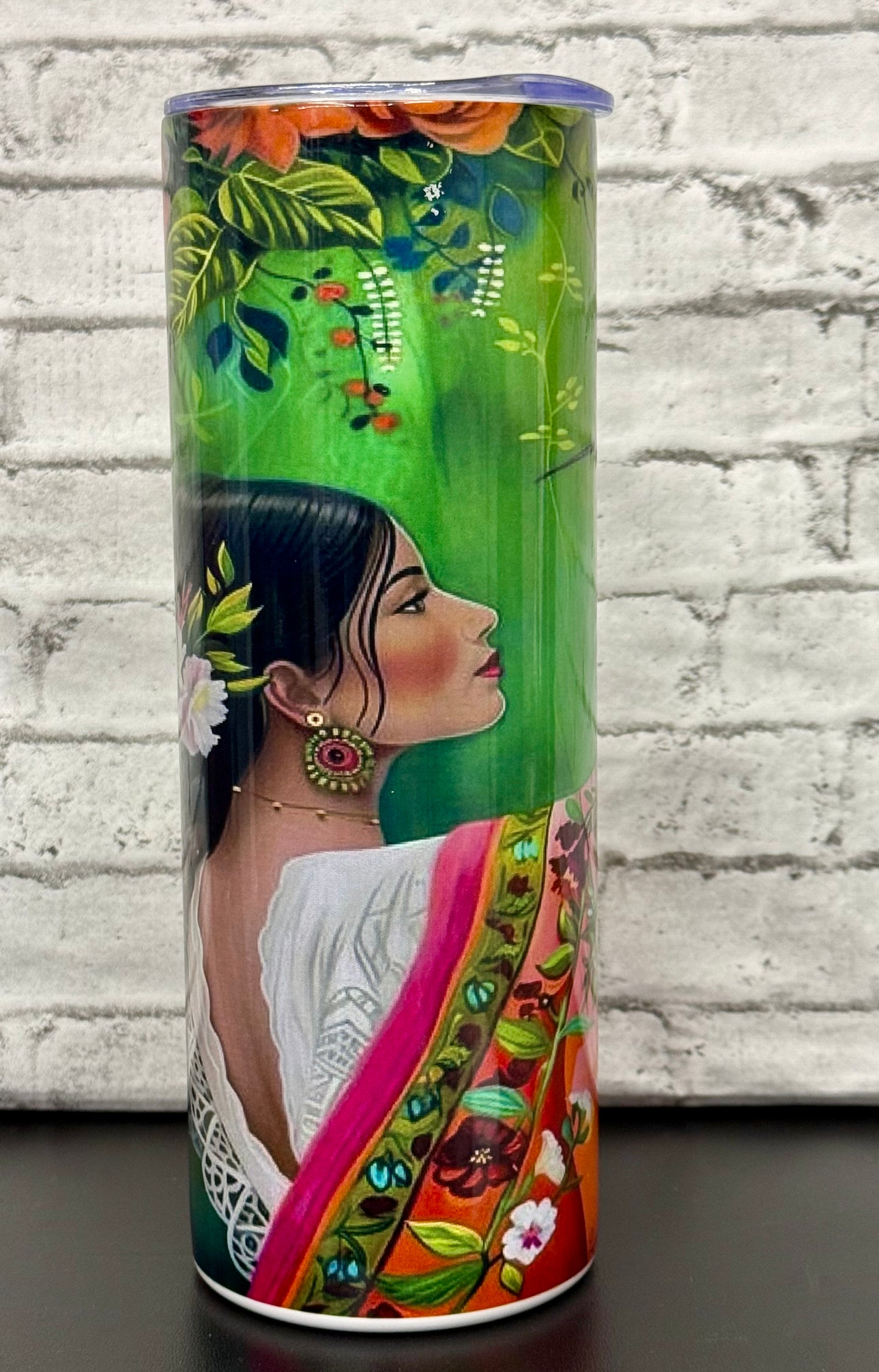 Celebrate20 oz Stainless Steel SkinnyTumbler Cultural Design