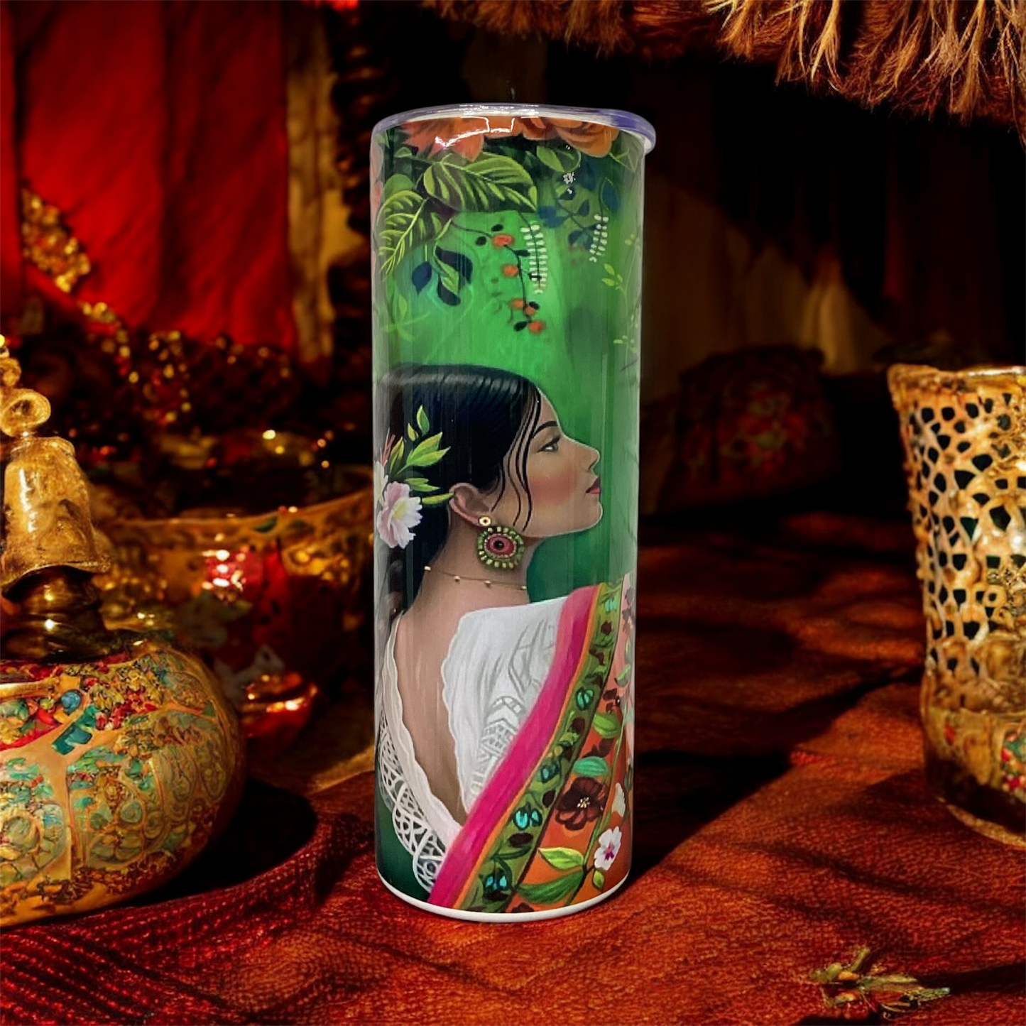 Celebrate20 oz Stainless Steel SkinnyTumbler Cultural Design
