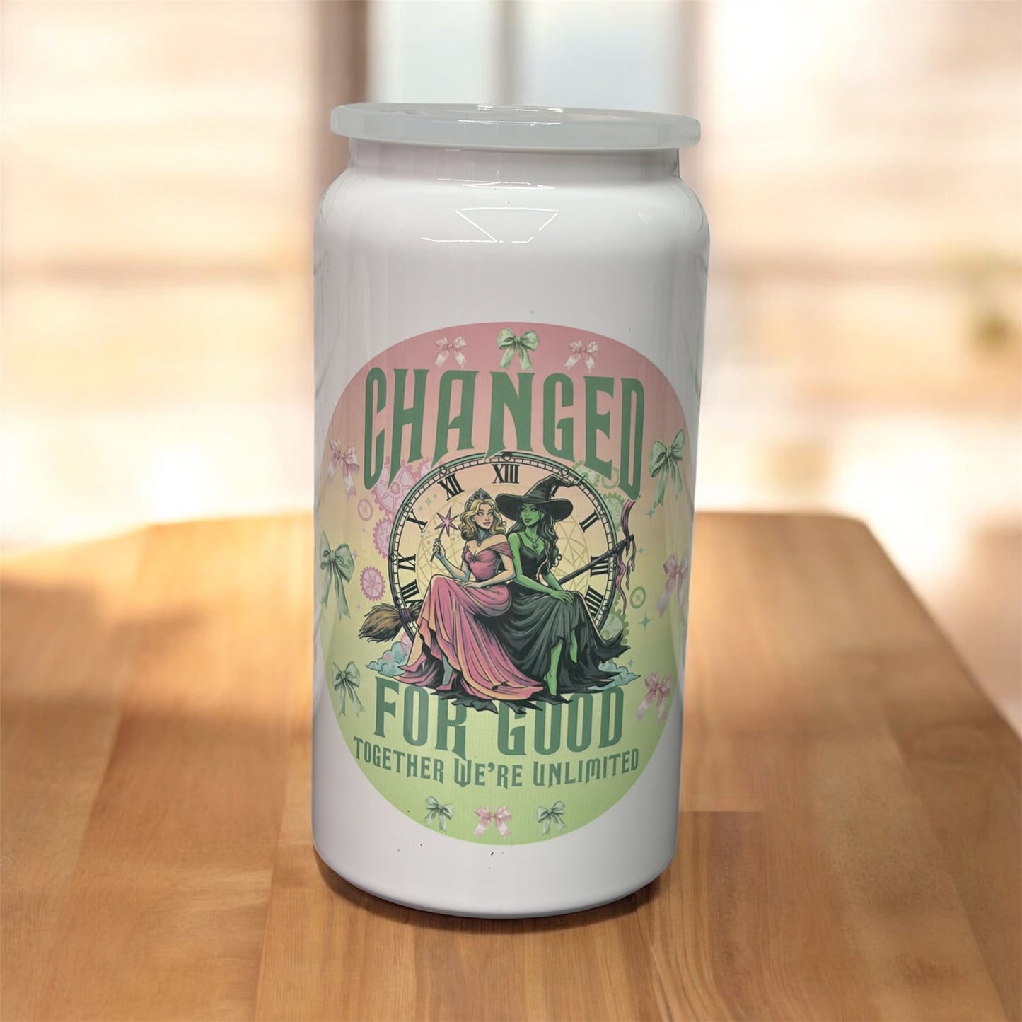 16 oz stainless steel mug "Changed for Good Together We Are Unlimited." sublimation design