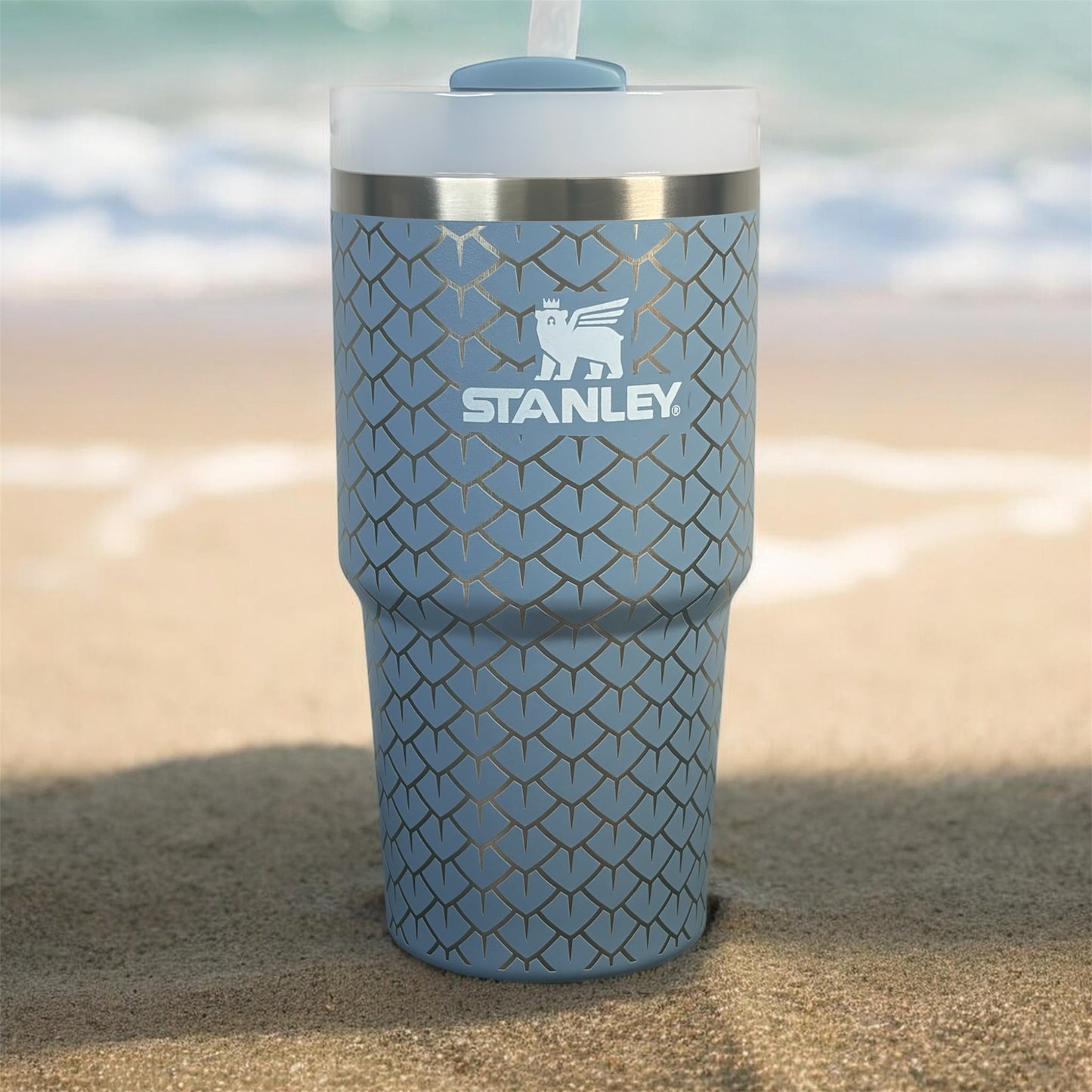 NEW Stanley 20 oz Stainless Steel H2.0 Flowstate Quencher Tumbler - Indigo