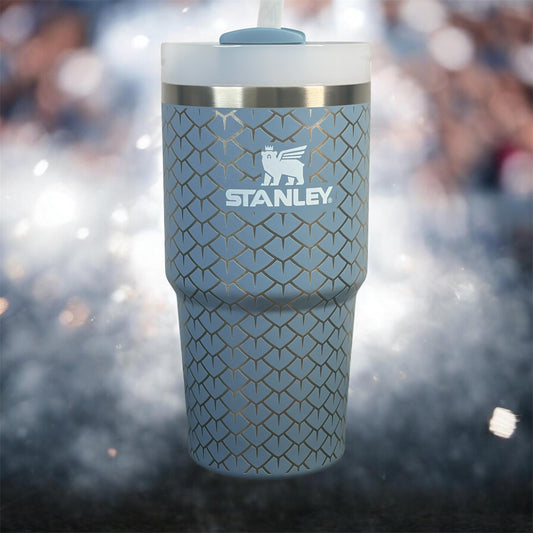 NEW Stanley 20 oz Stainless Steel H2.0 Flowstate Quencher Tumbler - Indigo