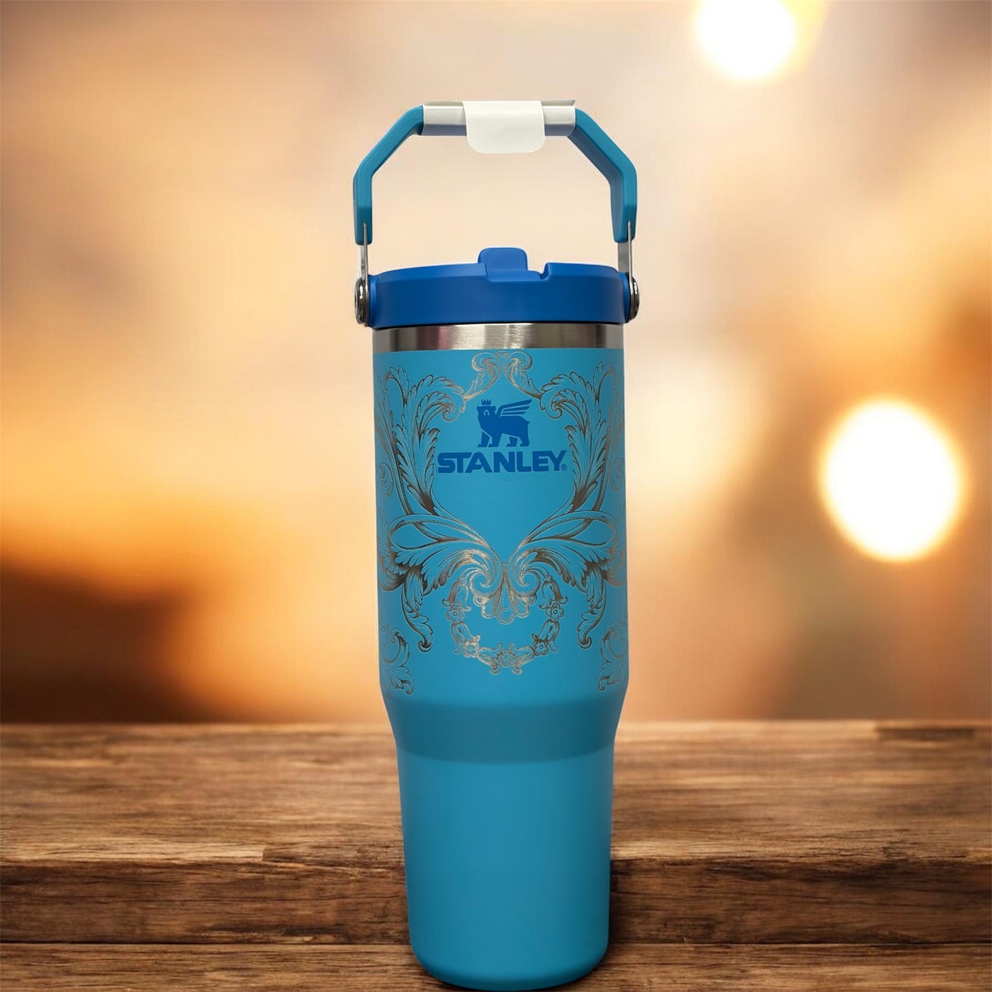 Unique New Blue Stanley 30 oz tumbler