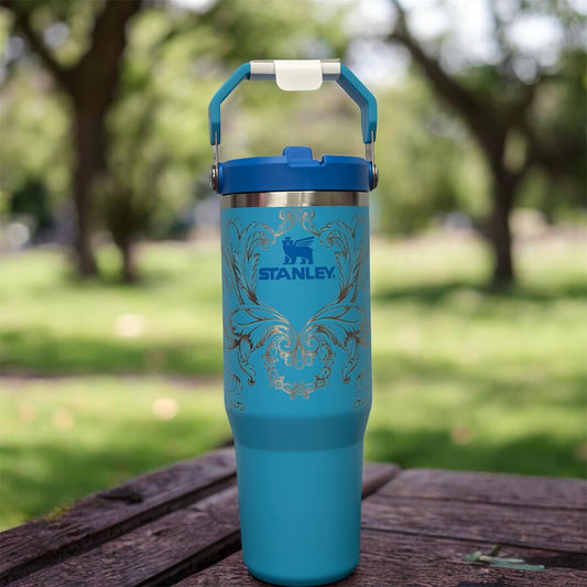 Unique New Blue Stanley 30 oz tumbler
