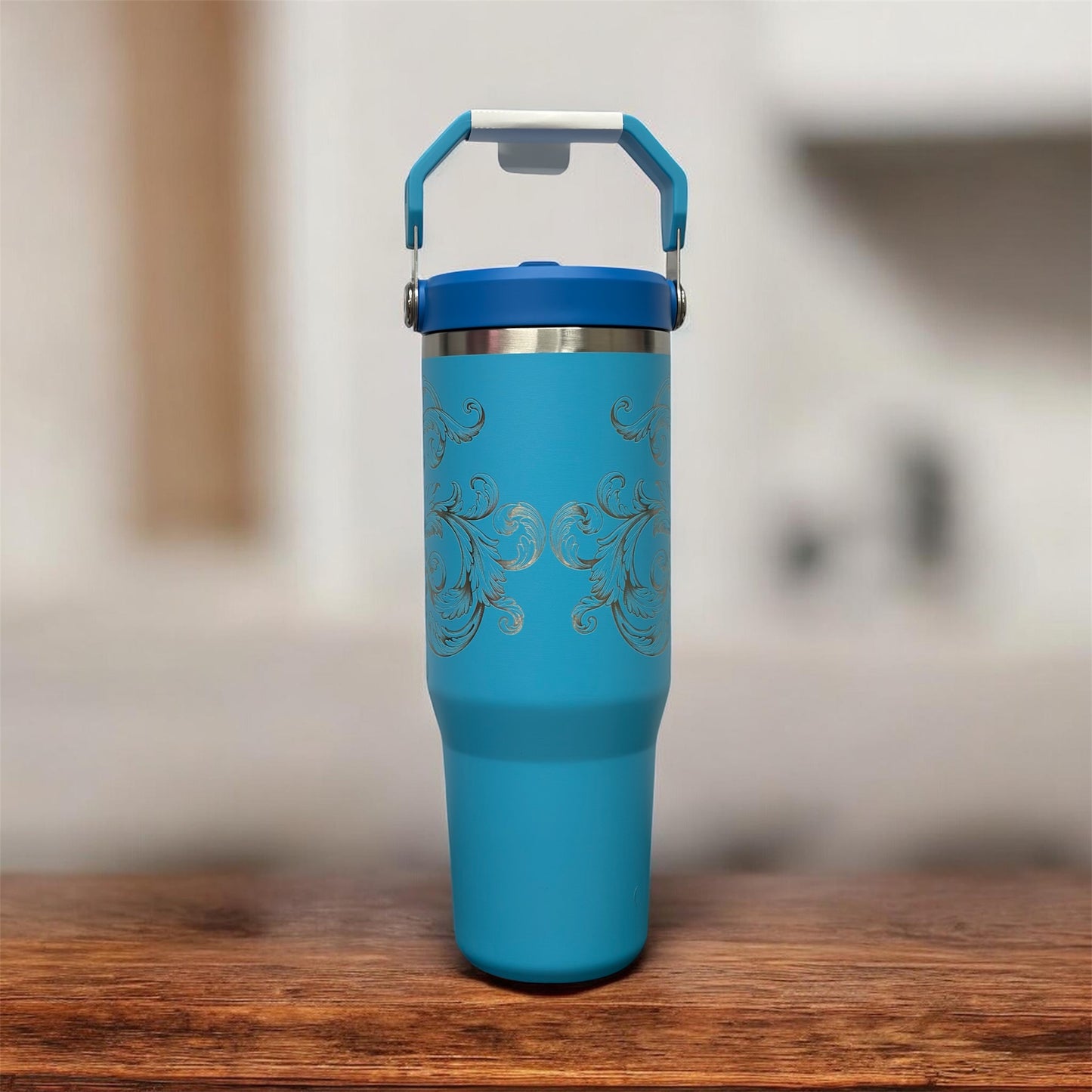 Unique New Blue Stanley 30 oz tumbler