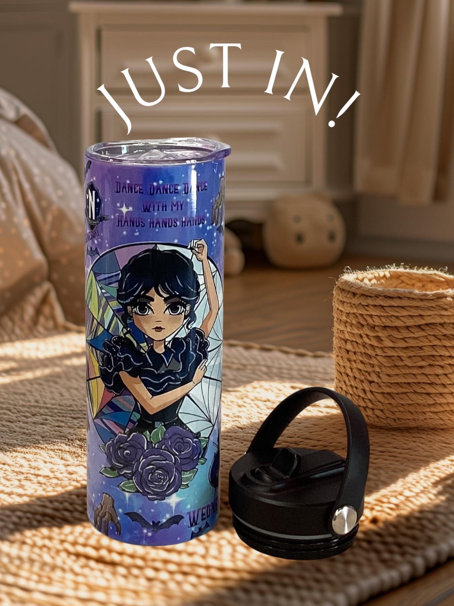 Wednesday Tumbler: Gothic Character Stainless Steel 20 oz