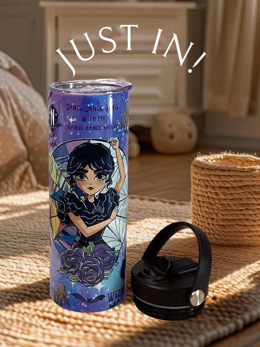 Wednesday Tumbler: Gothic Character Stainless Steel 20 oz