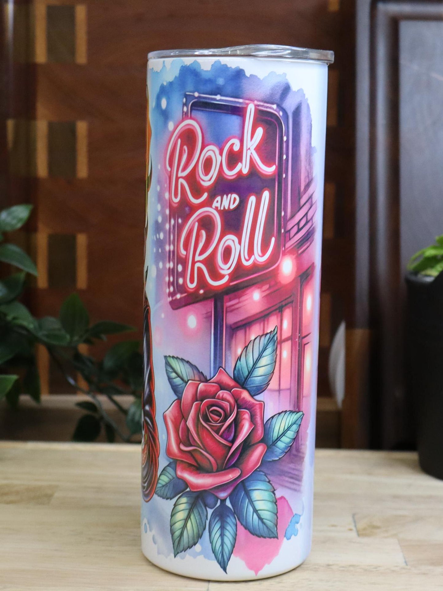 Cartoon doll  Rock and Roll 20 oz Tumbler