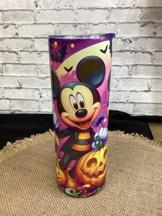 Mickey and Minnie Halloween 20 os Tumbler