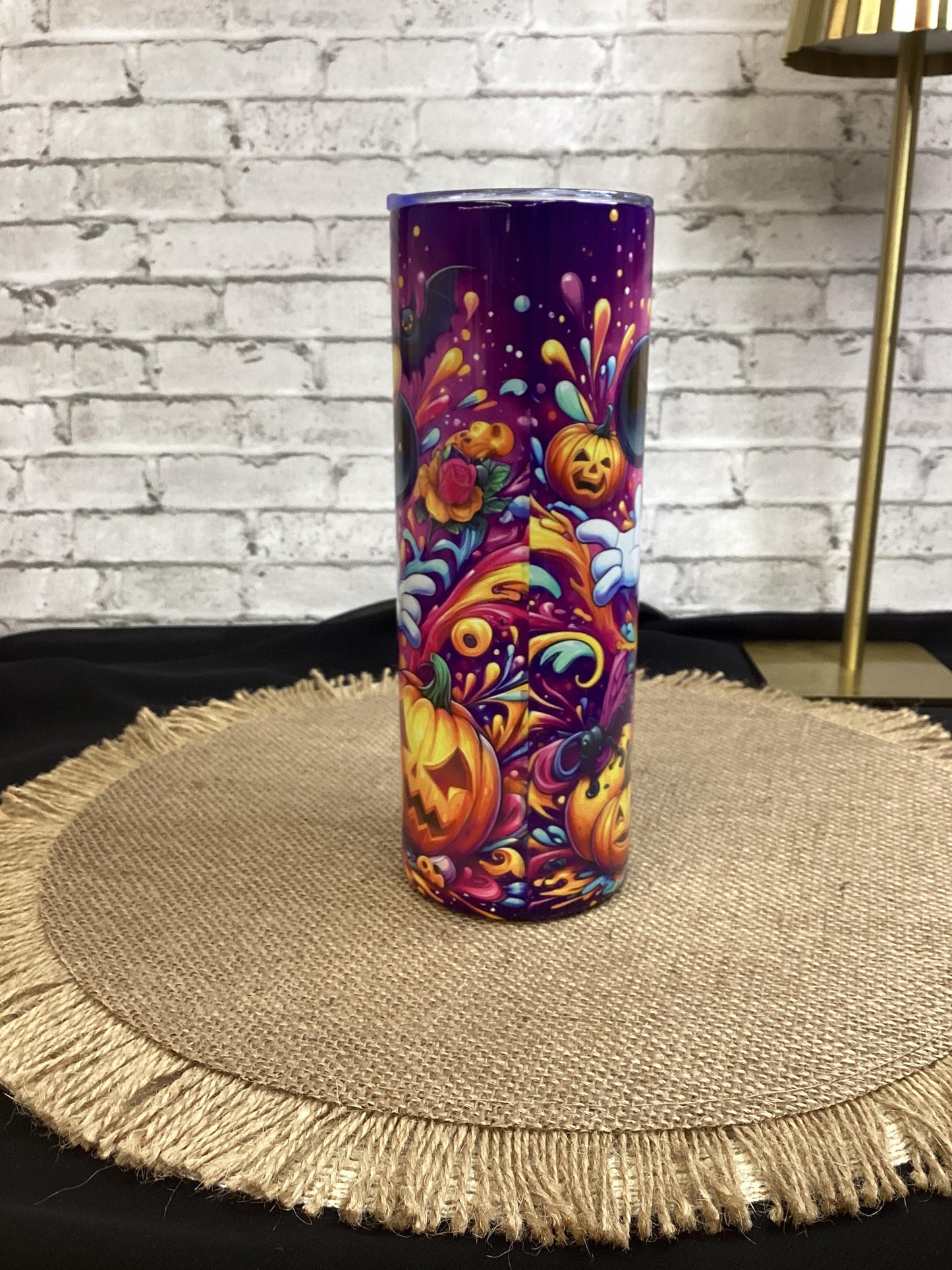 Mickey and Minnie Halloween 20 os Tumbler