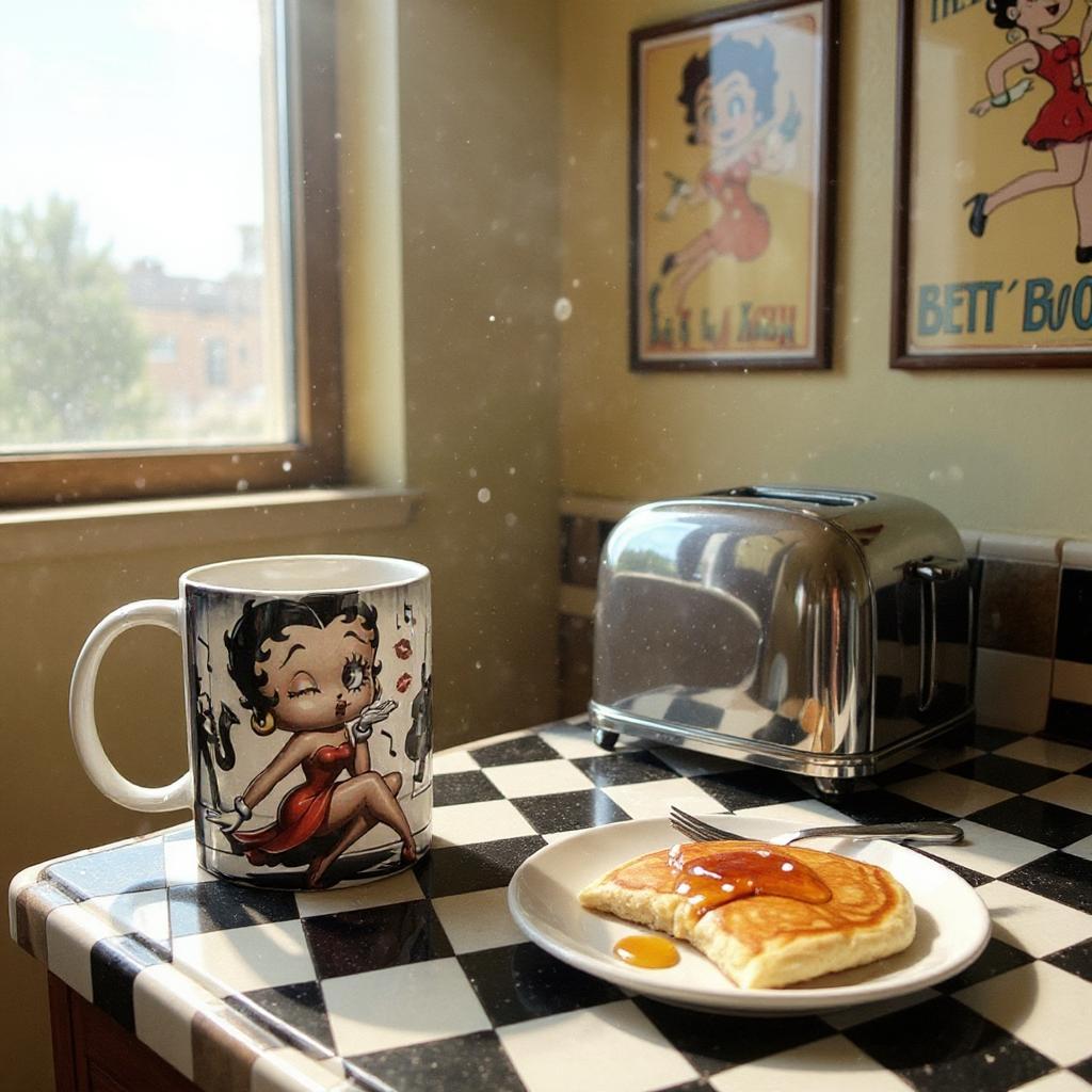 Betty  Mug: Musical BAM! Retro Cartoon Design