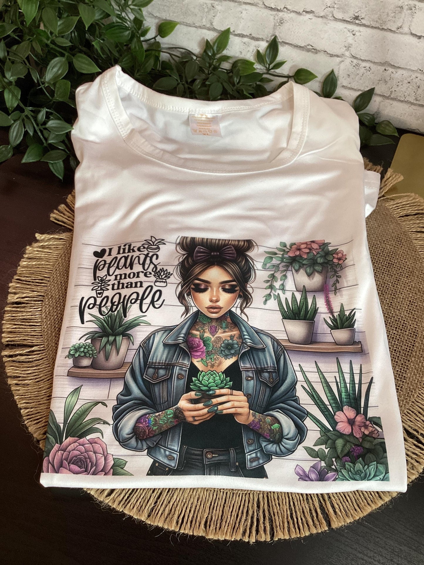 I Like Plants More Than People T-Shirt: Botanical Lover Tee