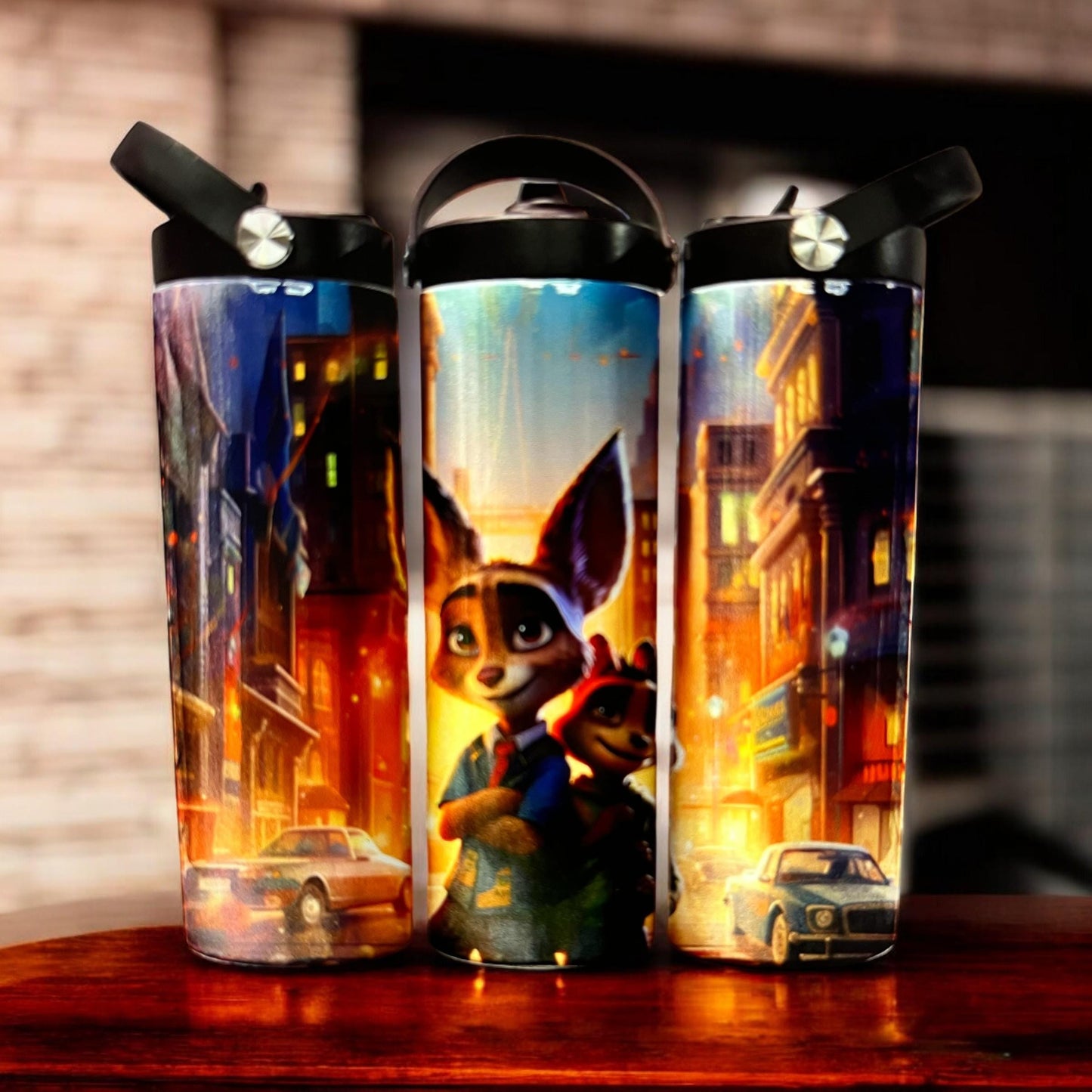 Fox and Friend Tumbler 20 oz: Colorful Stainless Steel Travel tumbler