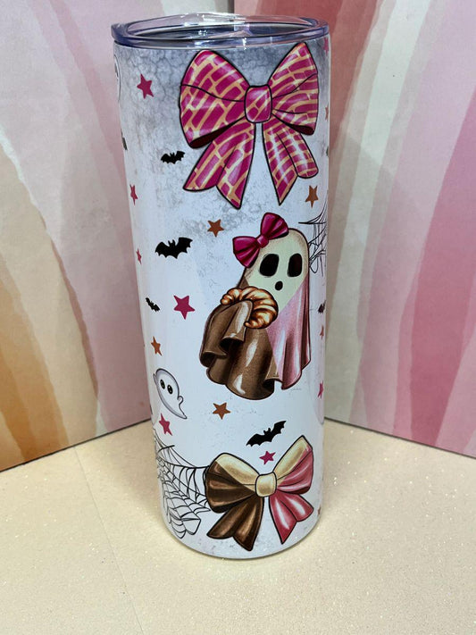 Spooky Conchas Coquette Bow Tumbler 20 oz