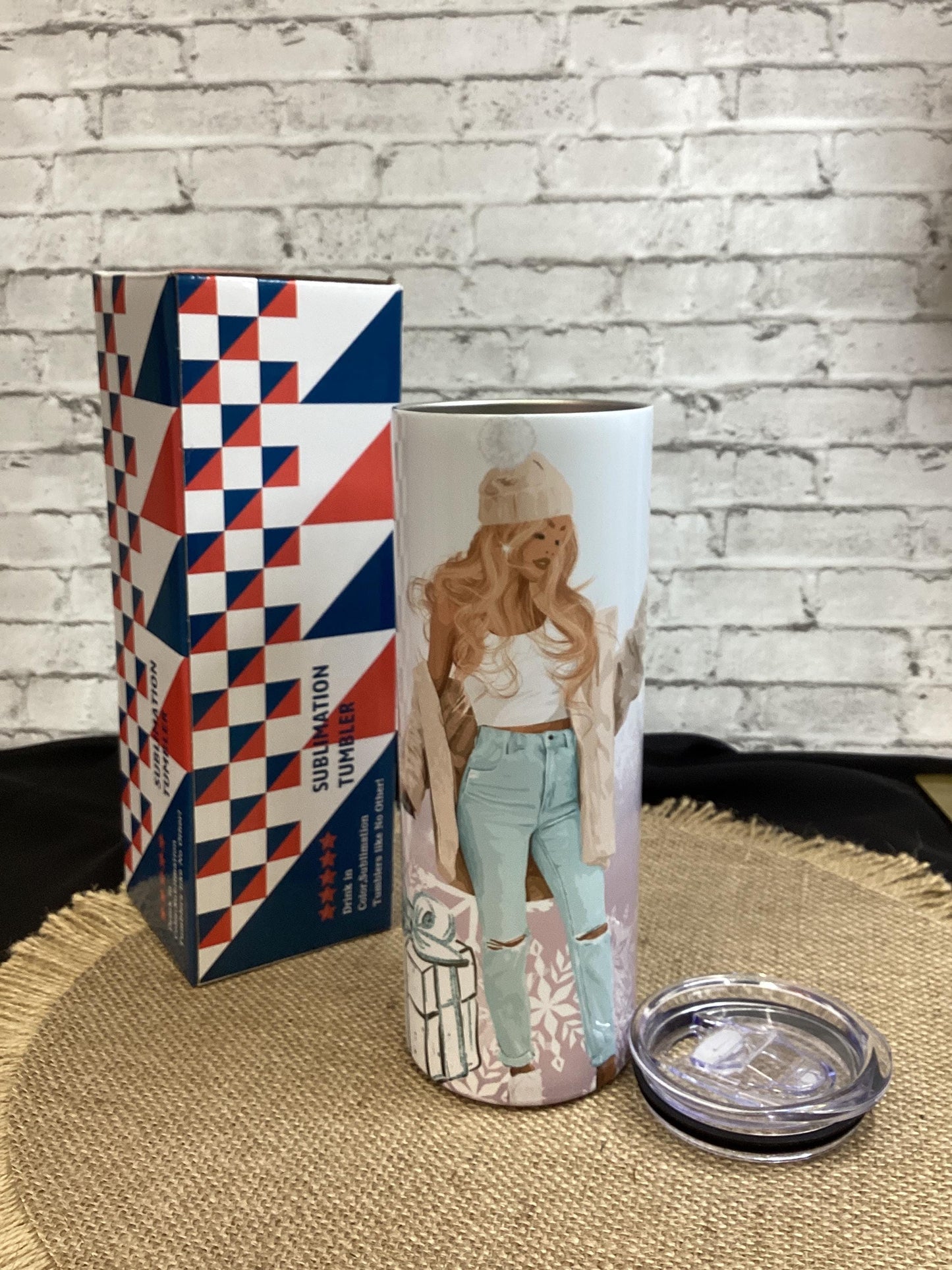 Baby its Cold Outside Tumbler 20 oz - Christmas Gift mug